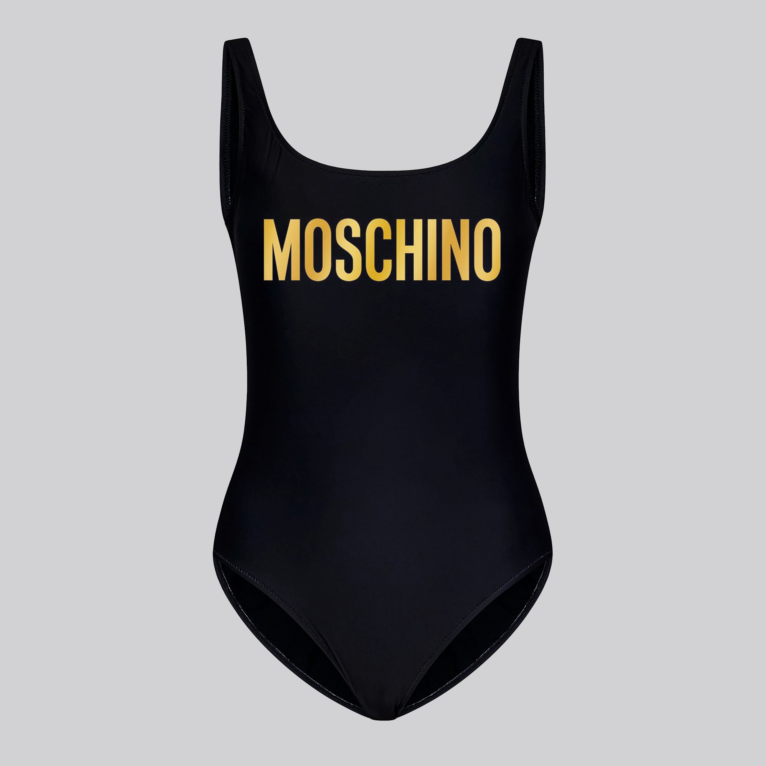 Body Logo Moschino Negro-Dorado