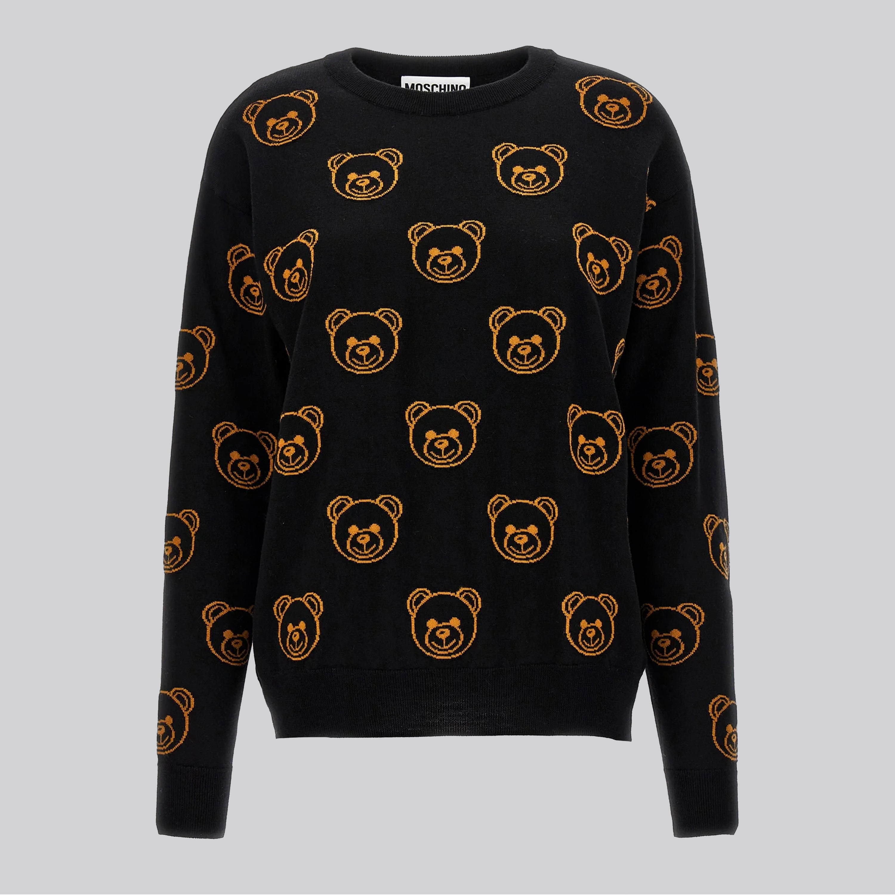 Suéter Negro Moschino Multi Teddy Bear
