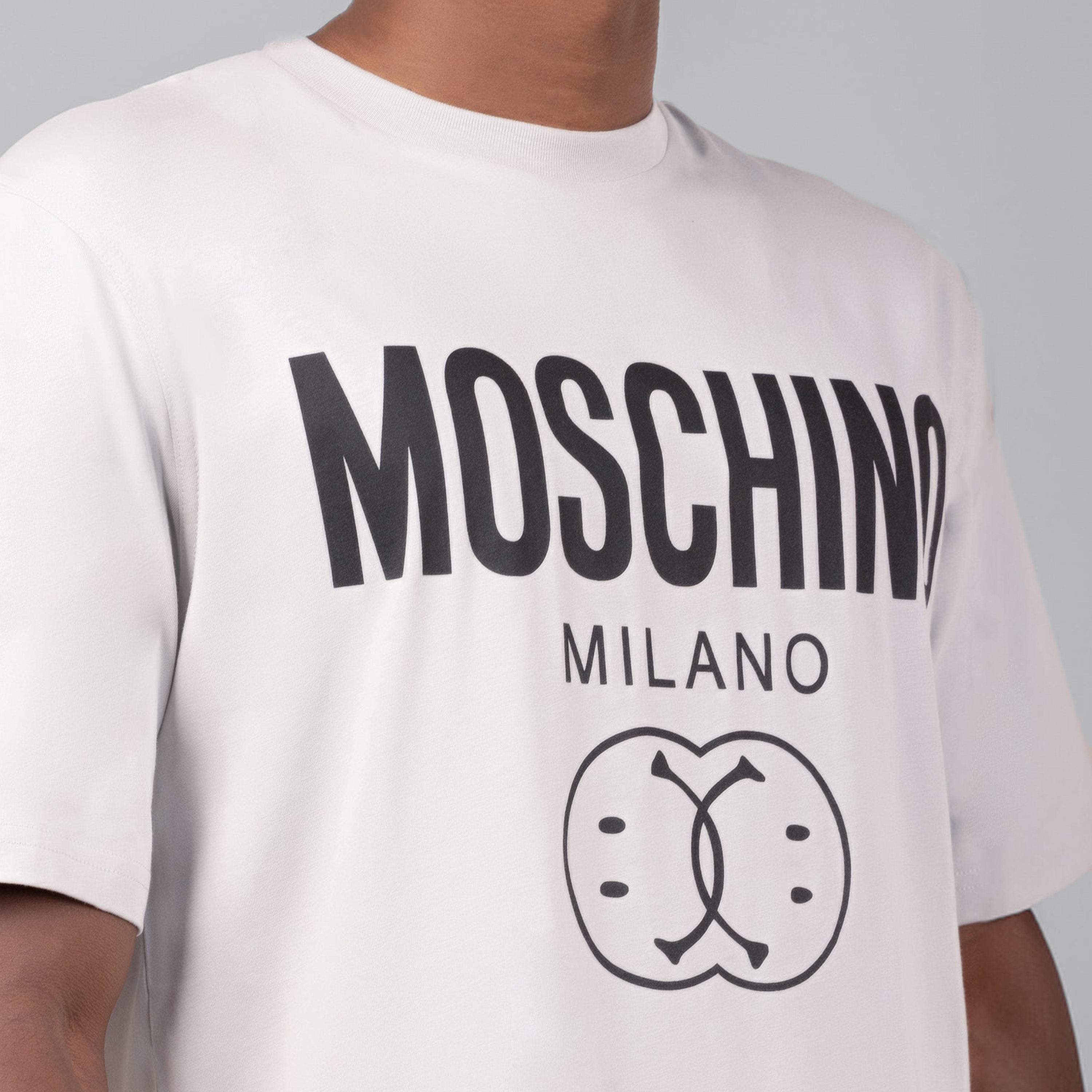 Camiseta Gris Moschino Couture Logo Smile