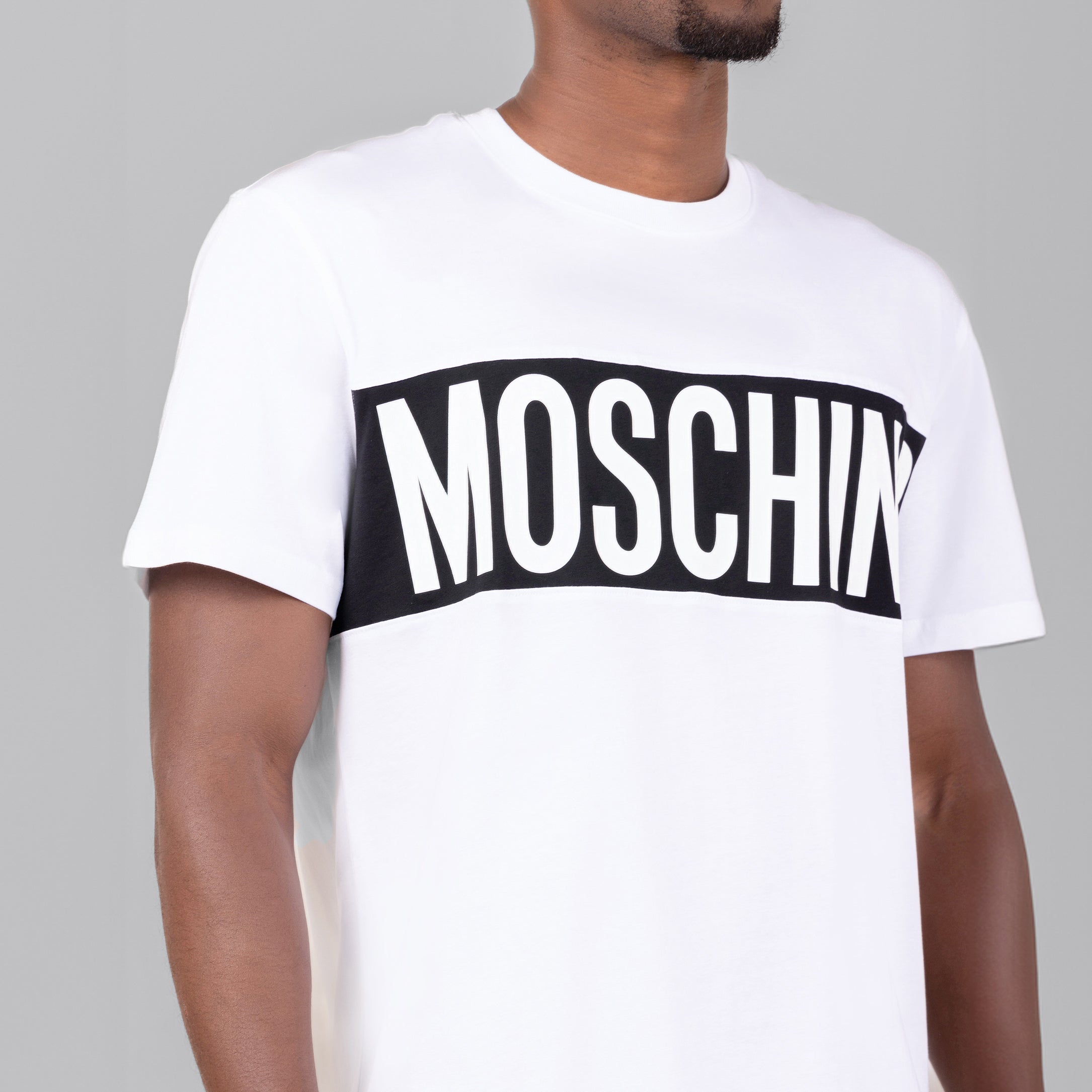 Camiseta Blanca con Negro Moschino Couture Logo