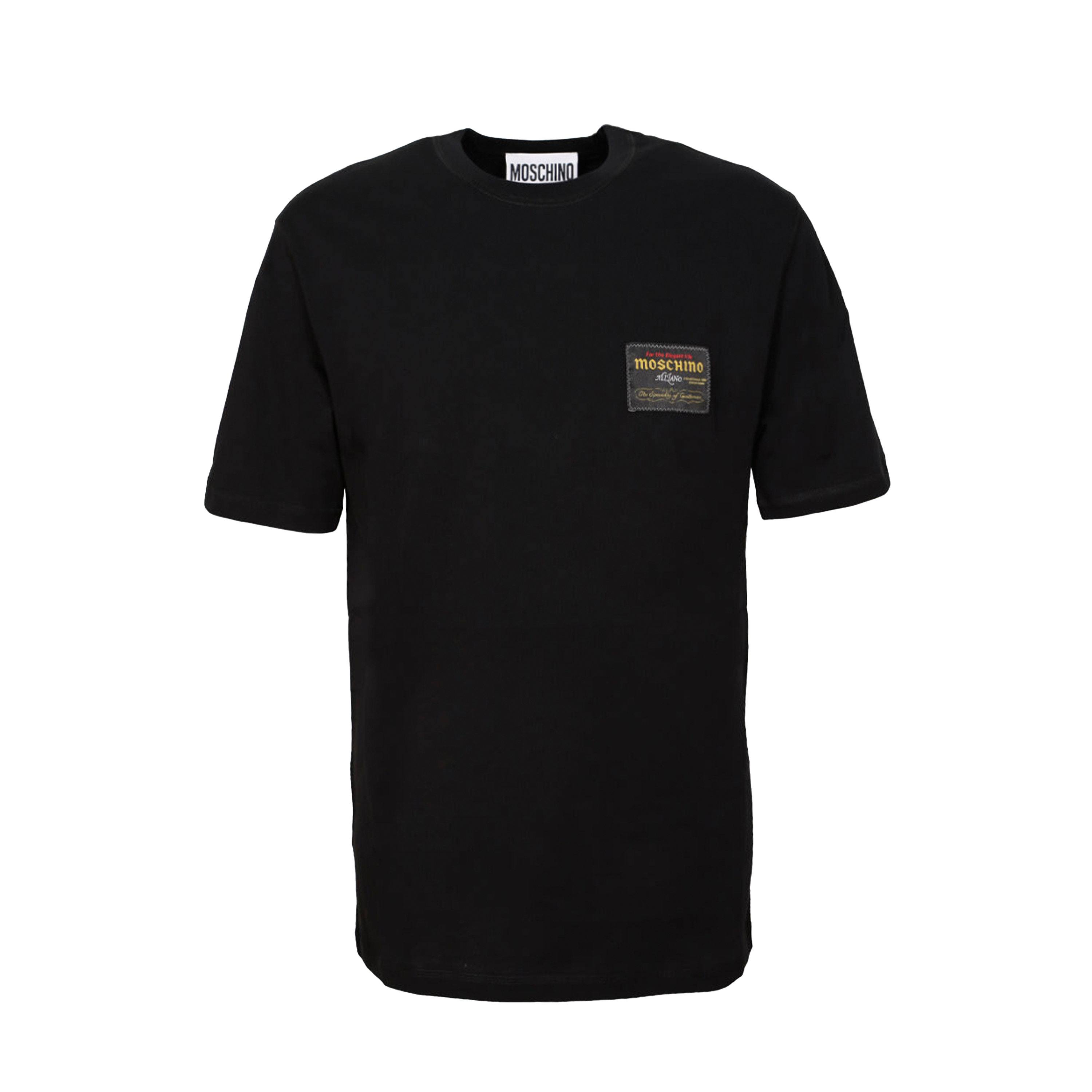 Camiseta Negra Moschino Tag