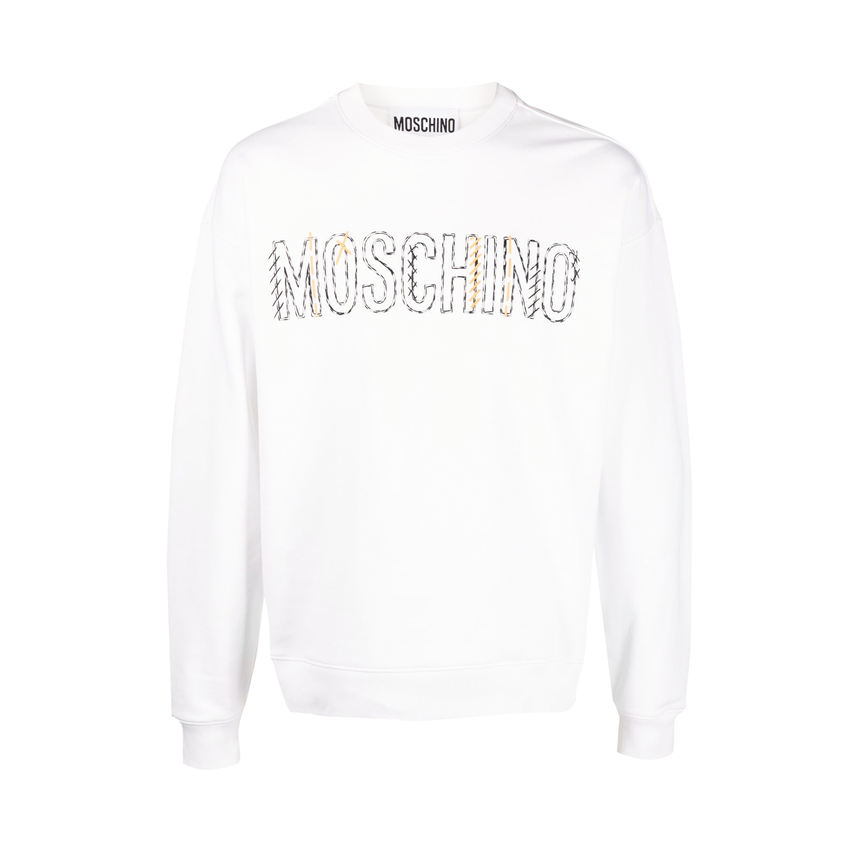 Buzo Blanco Moschino Logo