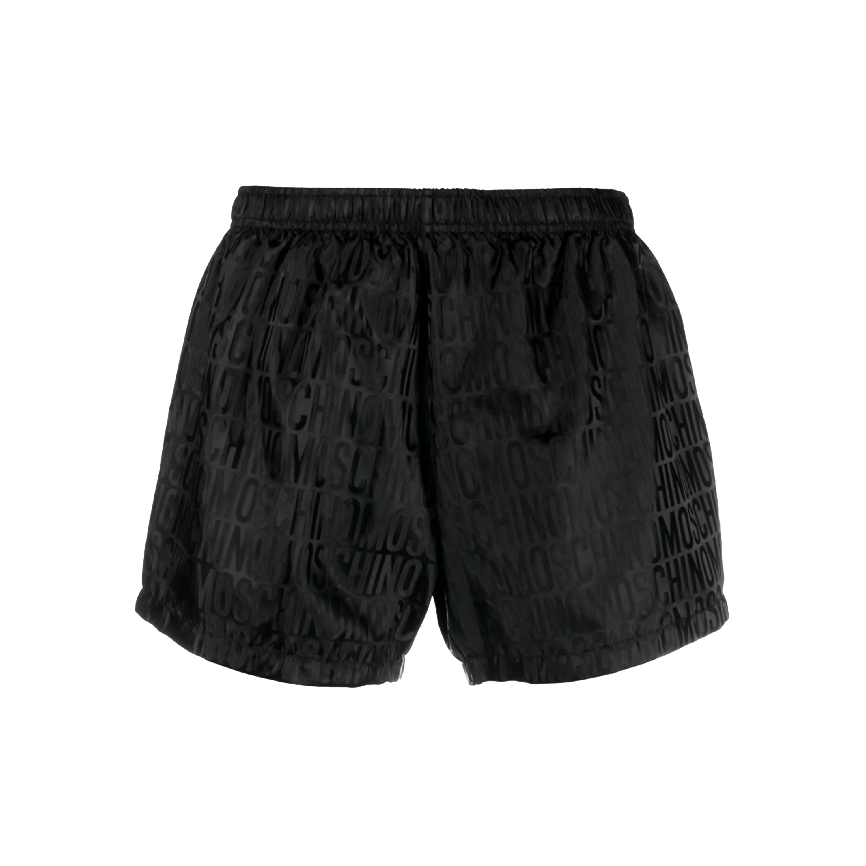 Pantaloneta Negra Moschino Monogram