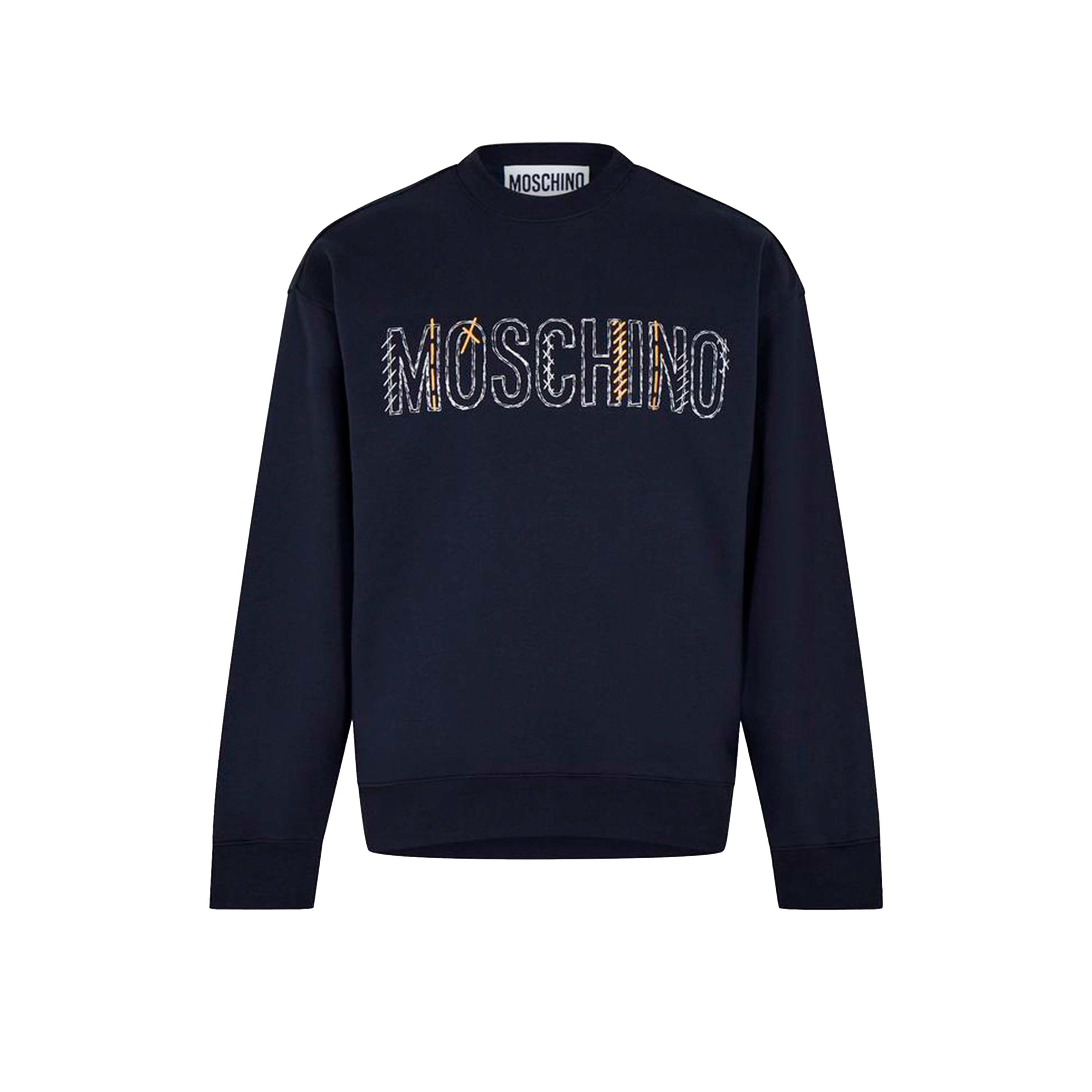 Buzo Negro Moschino Logo