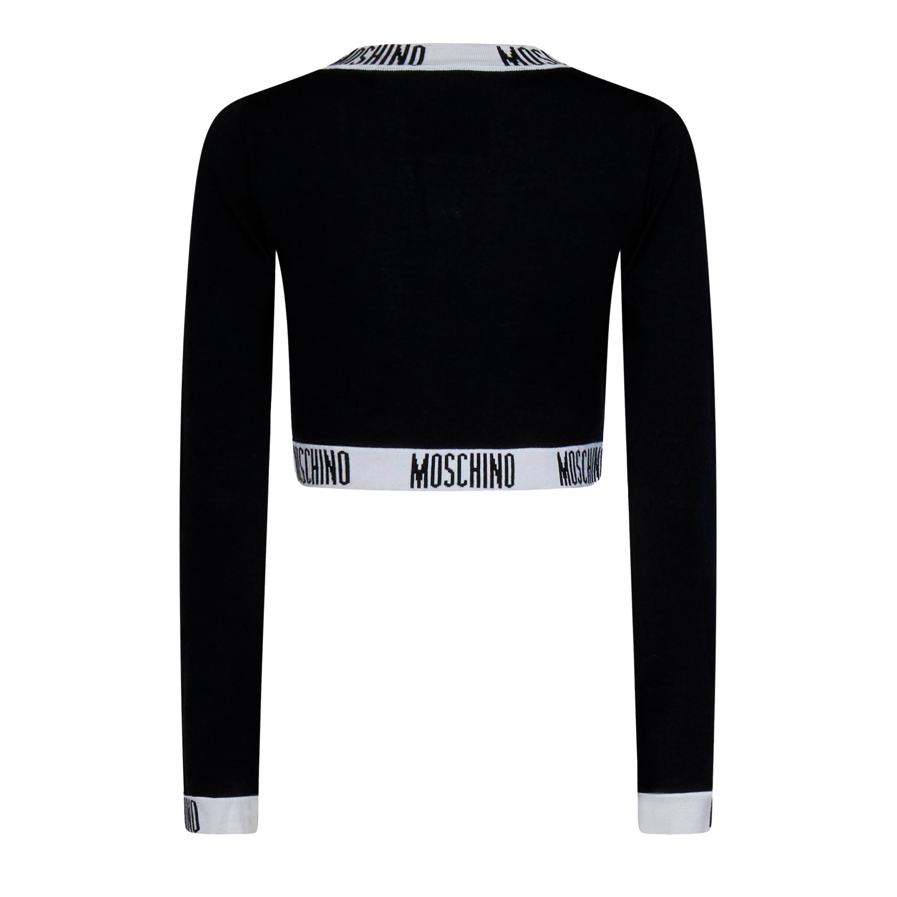 Buzo Negro Moschino Cropped
