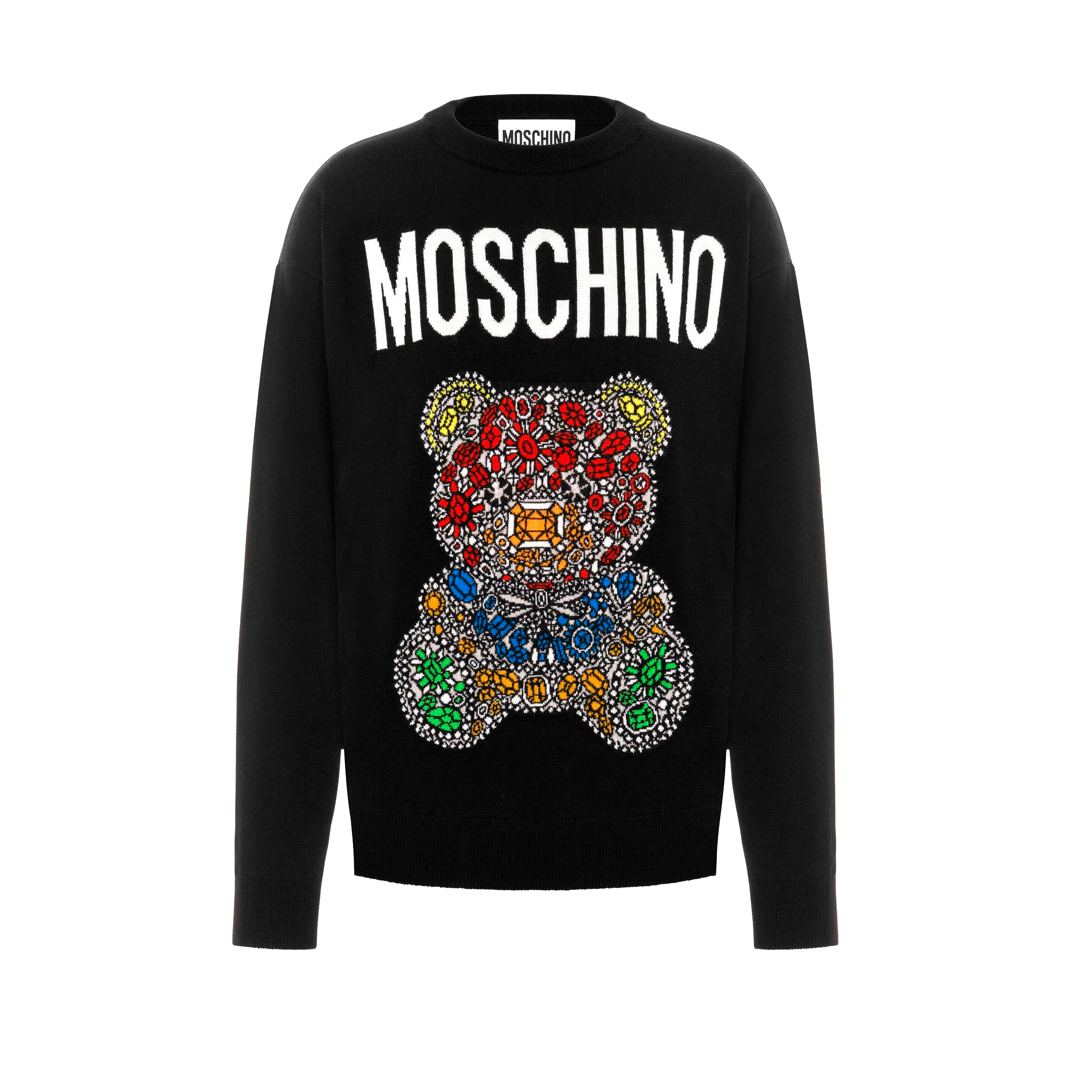 Buzo Negro Moschino Multicolor Bear