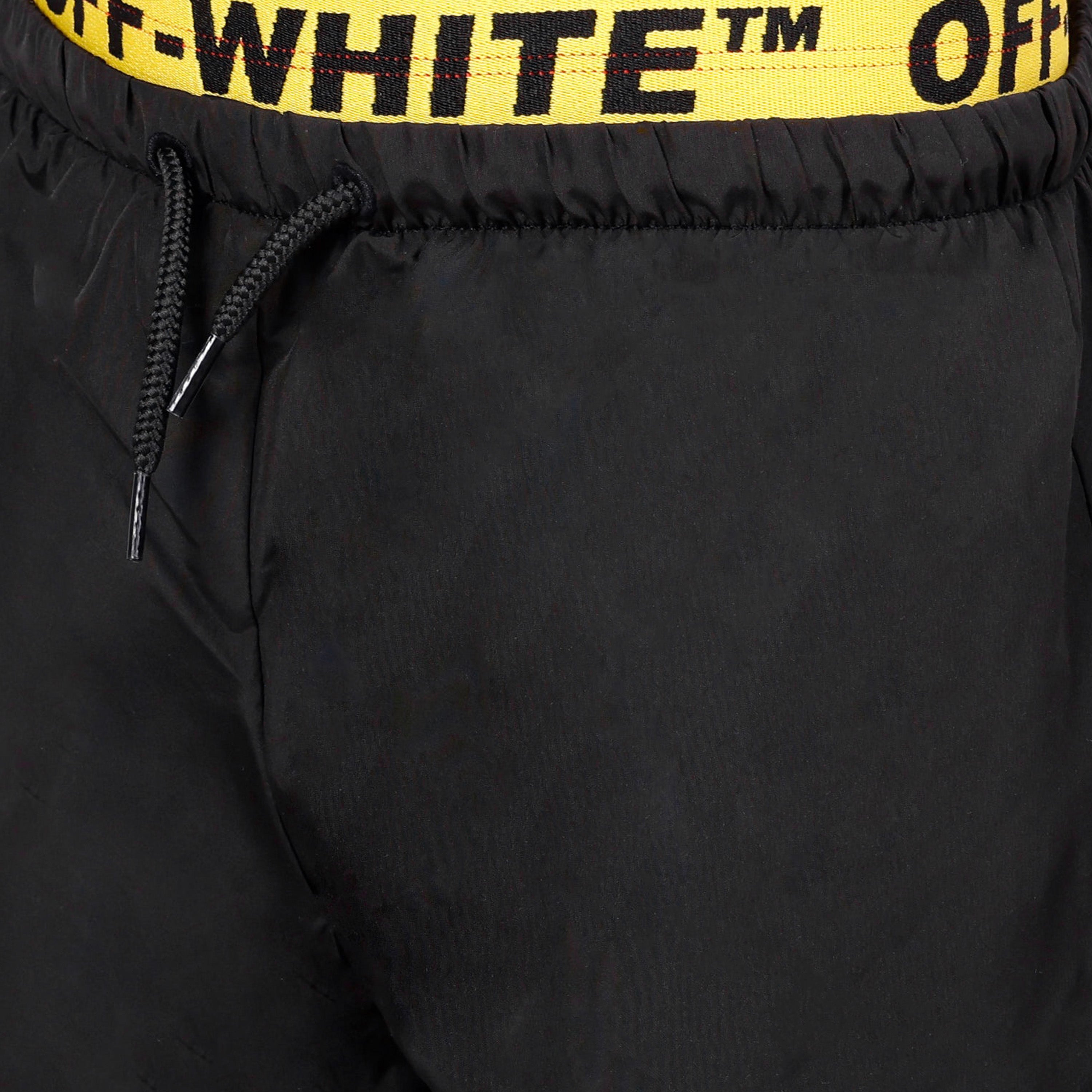 Pantaloneta De Baño Negro/Amarilla