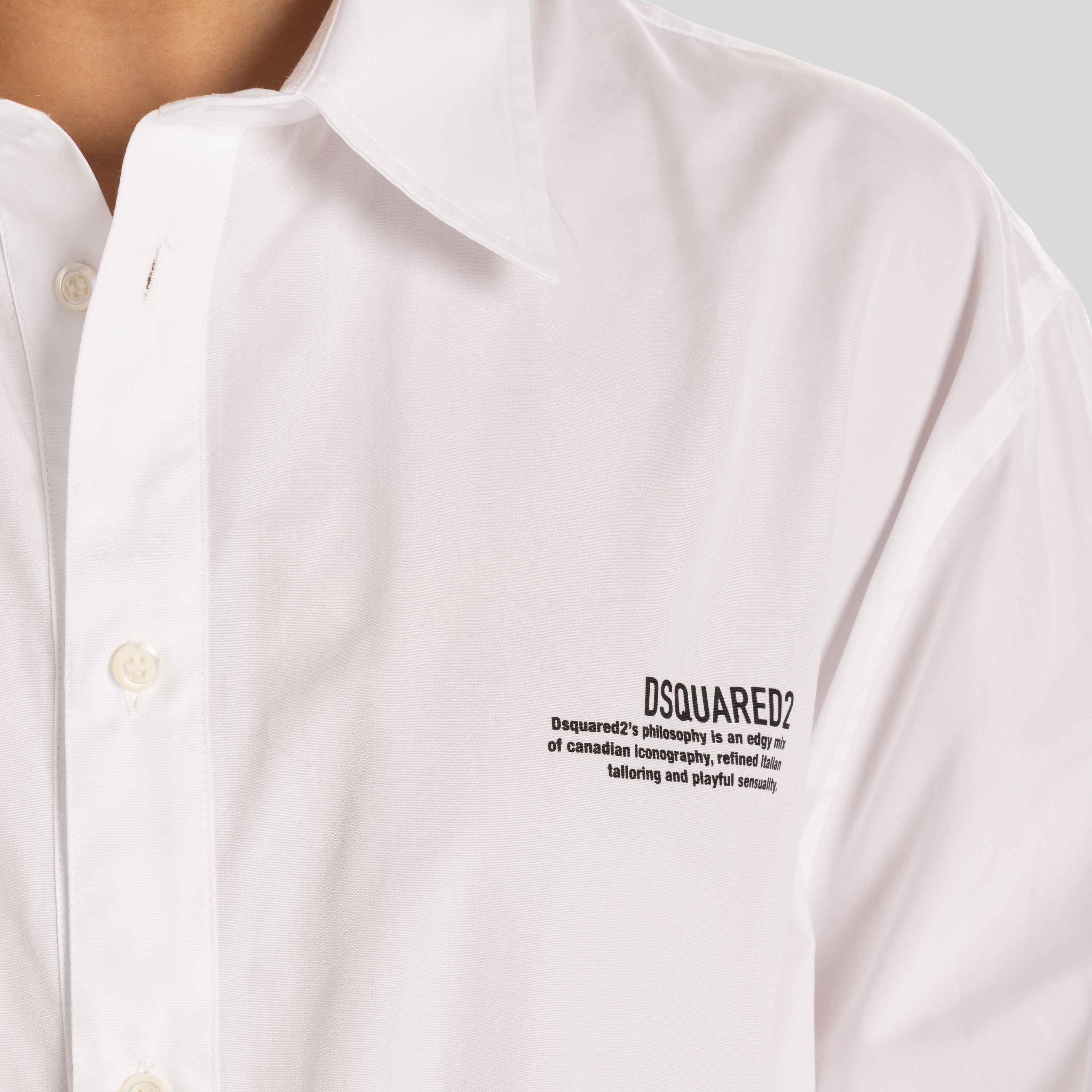 Vestido Blanco Dsquared2 Logo