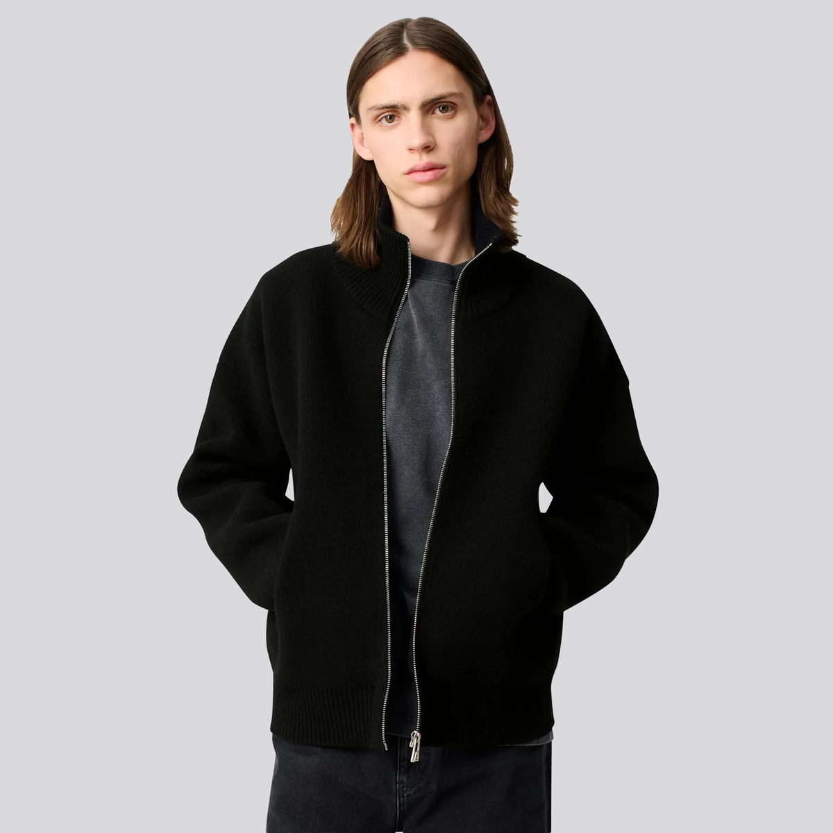 Buzo Negro Axel Arigato Zip Up
