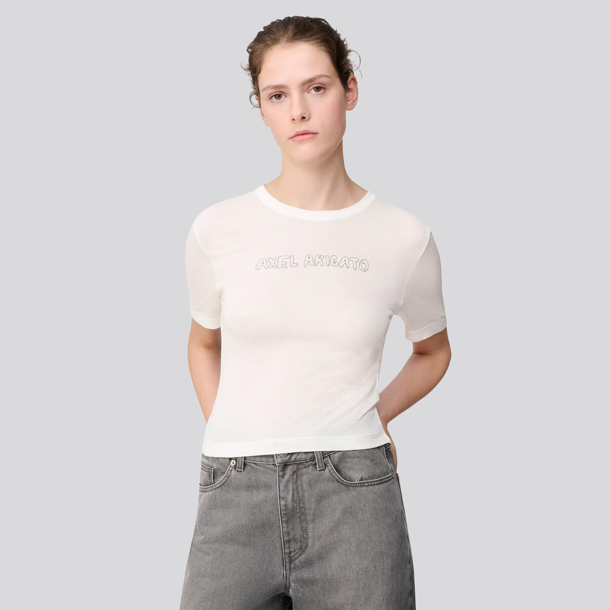 Camiseta Blanca Axel Arigato Sheer