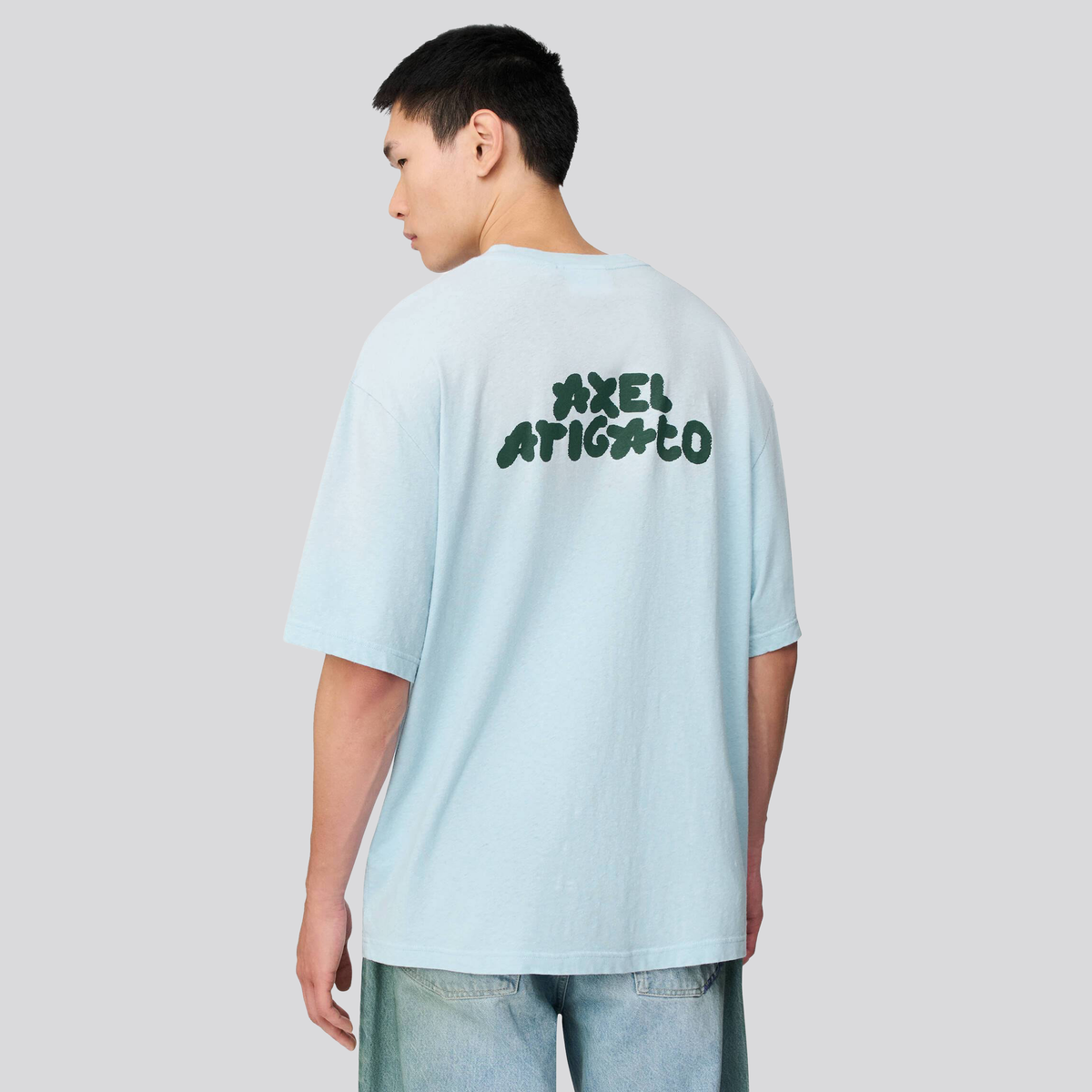 Camiseta Celeste Axel Arigato Bubble Reverse