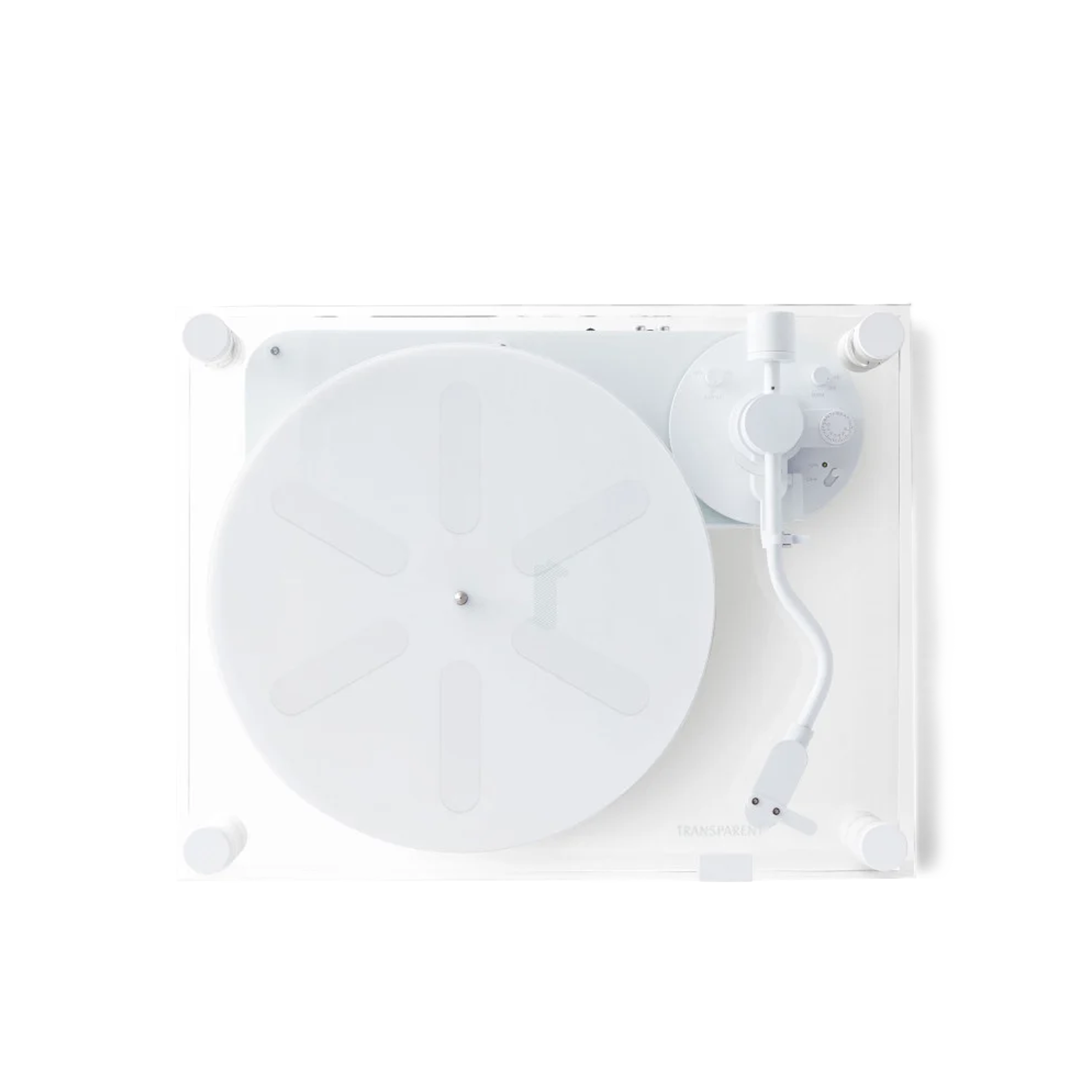 Speaker Blanco Transparent "Turntable"