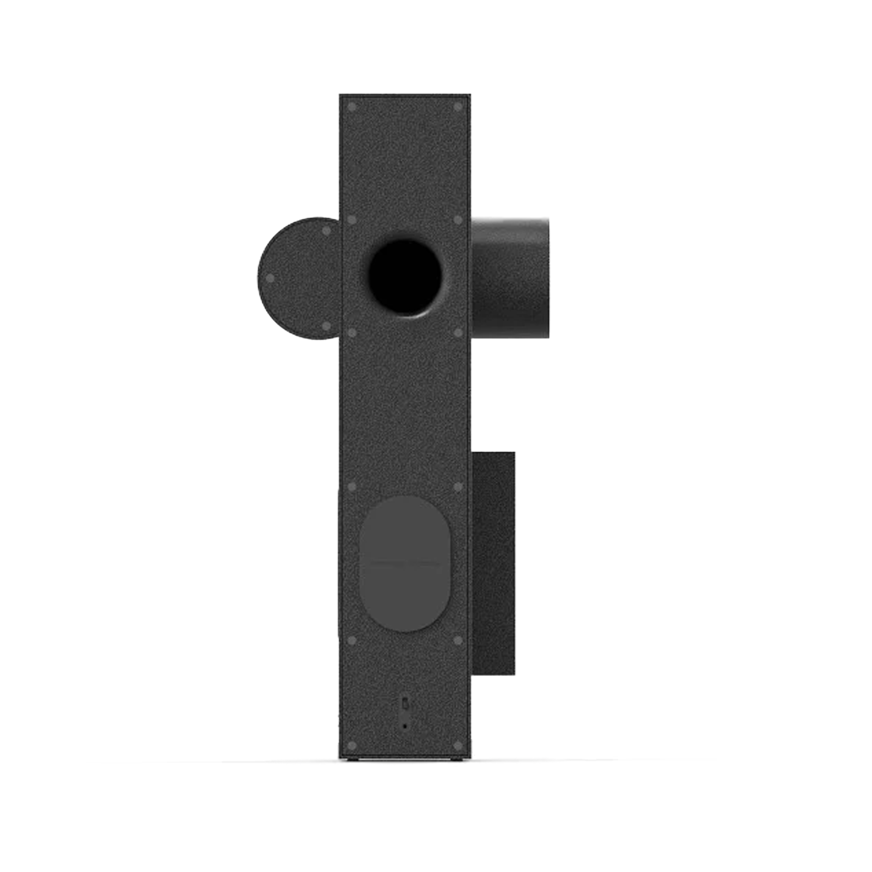 Speaker Black Transparent "Brutalist Sculpture"
