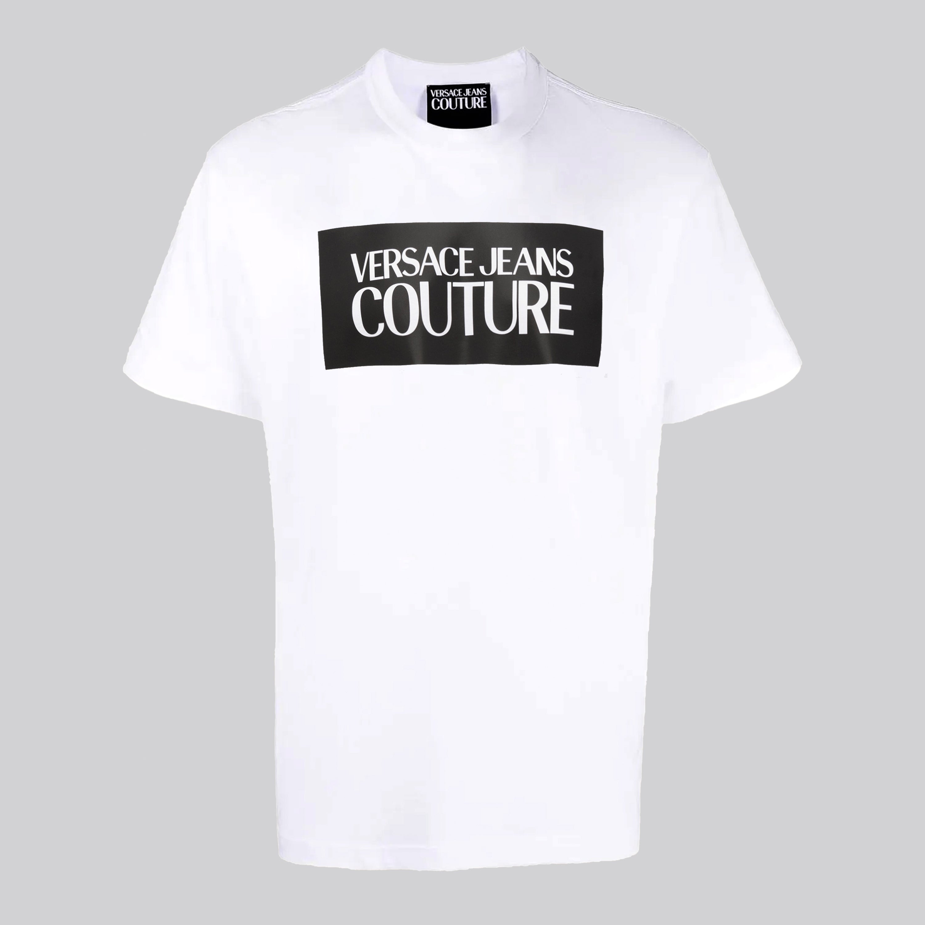 Camiseta Blanca Versace Couture Patch Logo