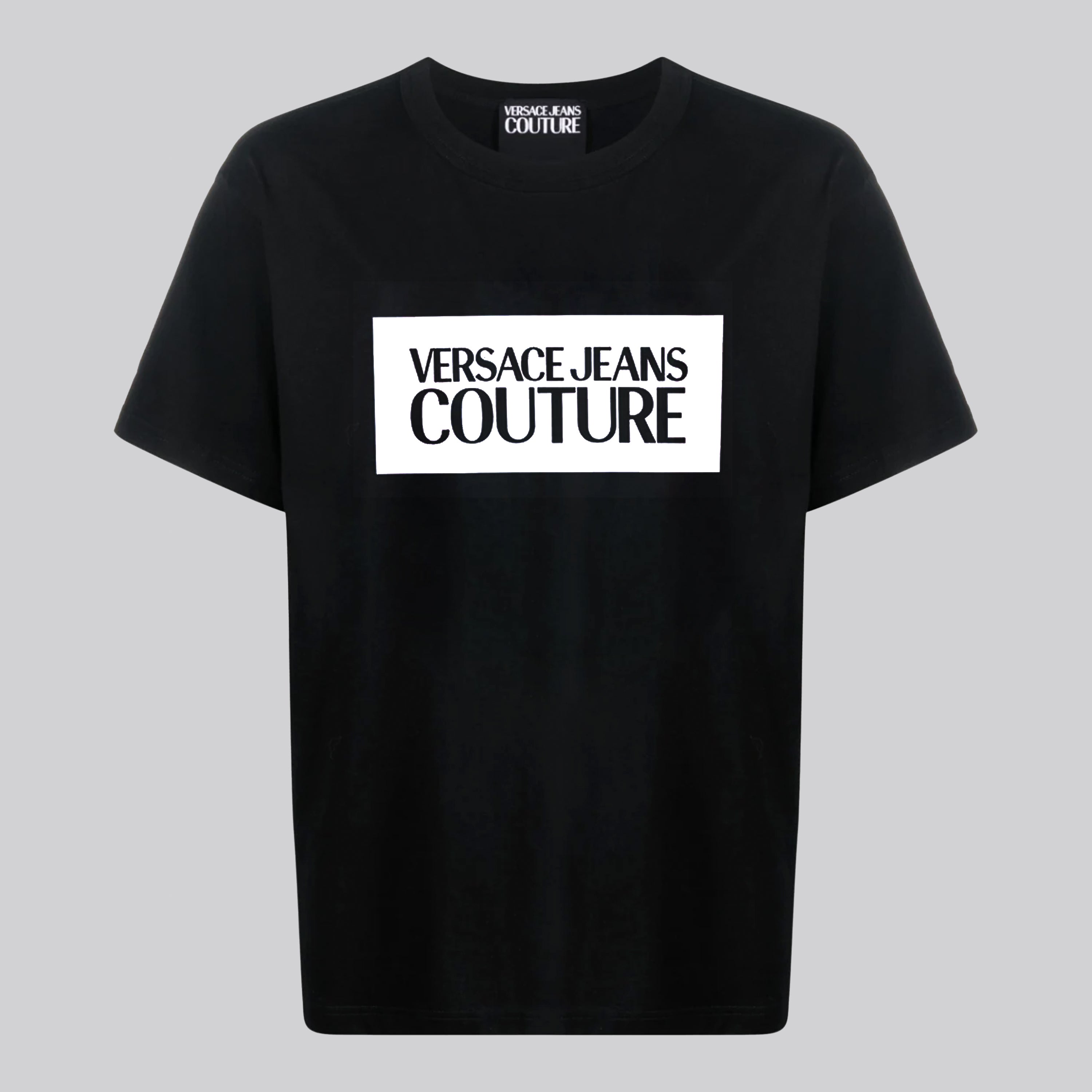 Camiseta Black Versace Couture Patch Logo