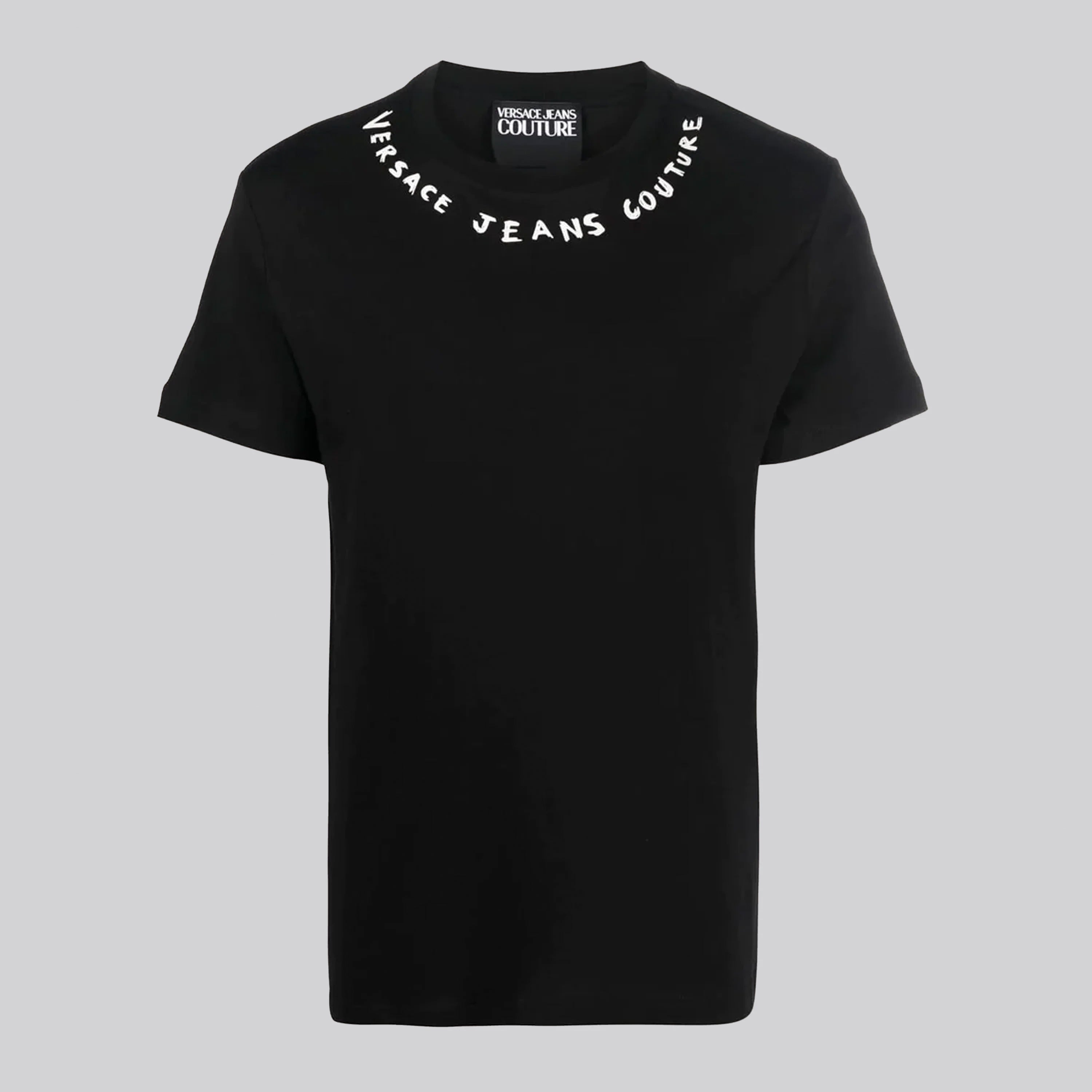 Camiseta Negra Versace Couture Tipo  Logo