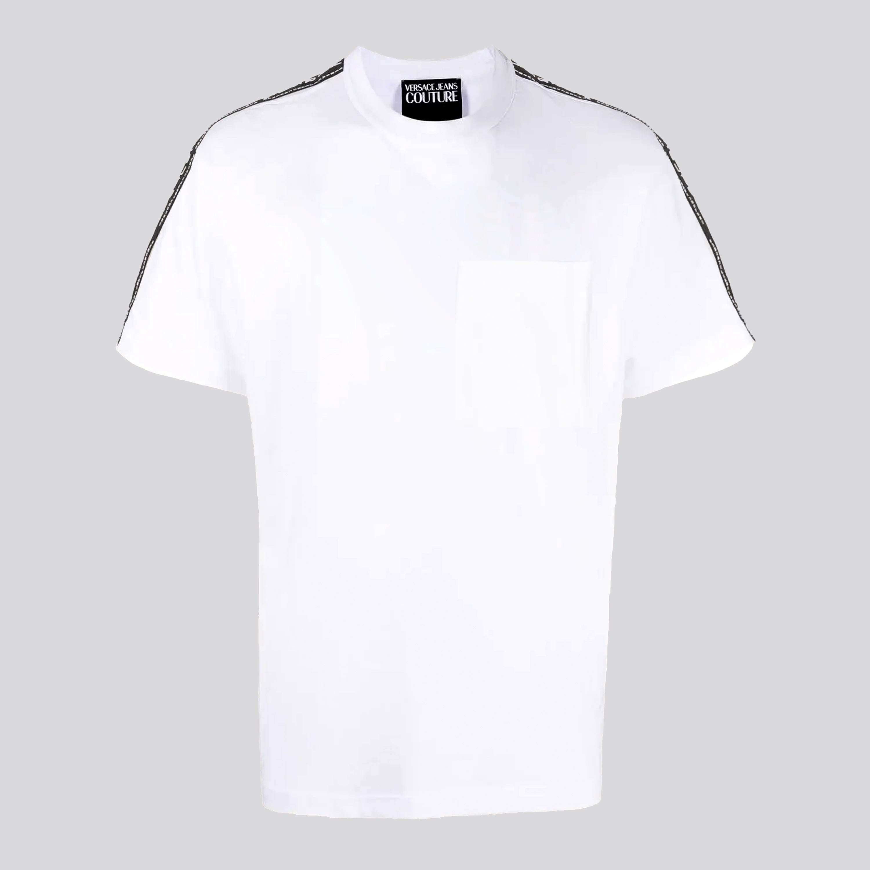 Camiseta Blanca Versace Couture Side Logo