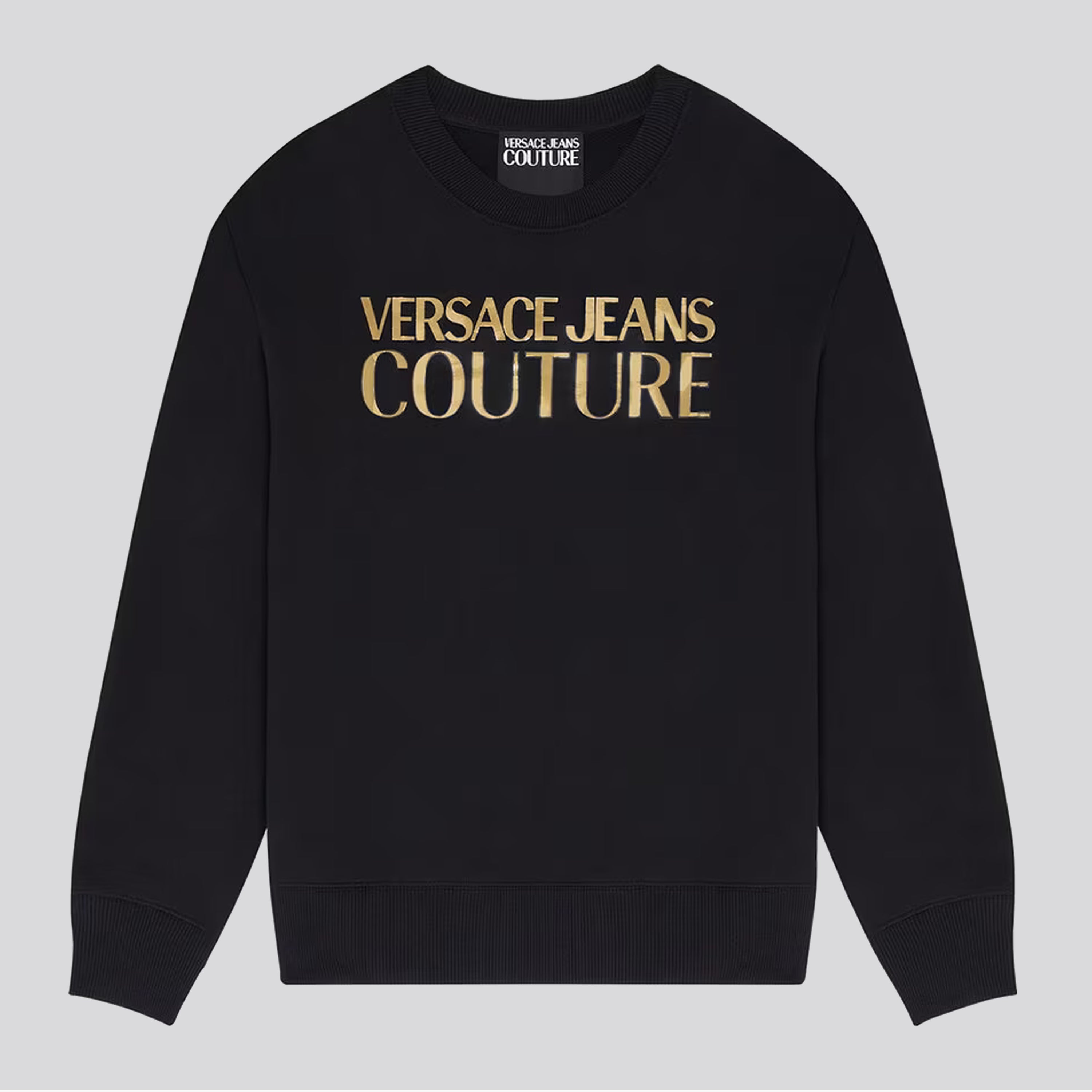 Buzo Negro Versace Couture Gold Logo