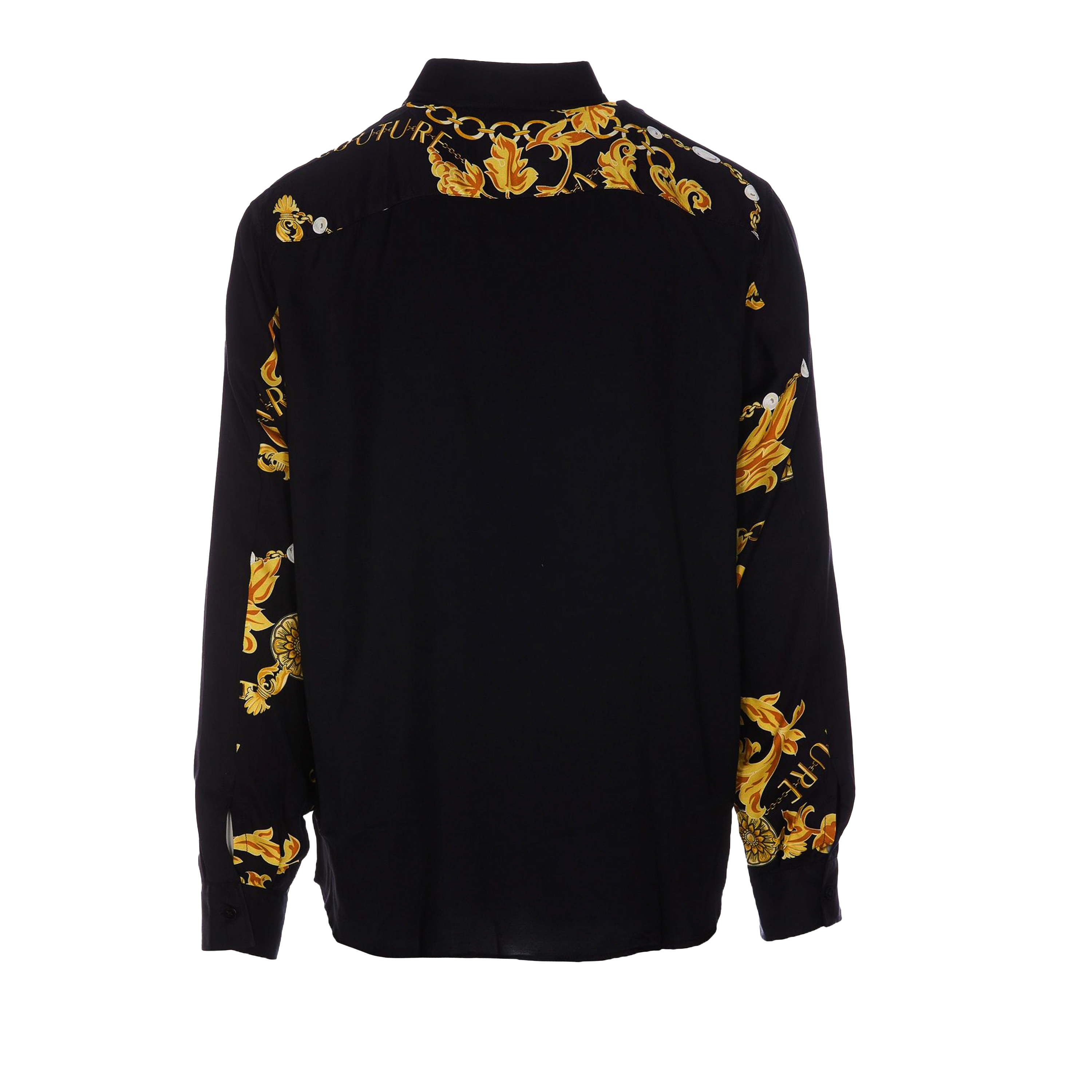 Camisa Negra Versace Couture Baroque