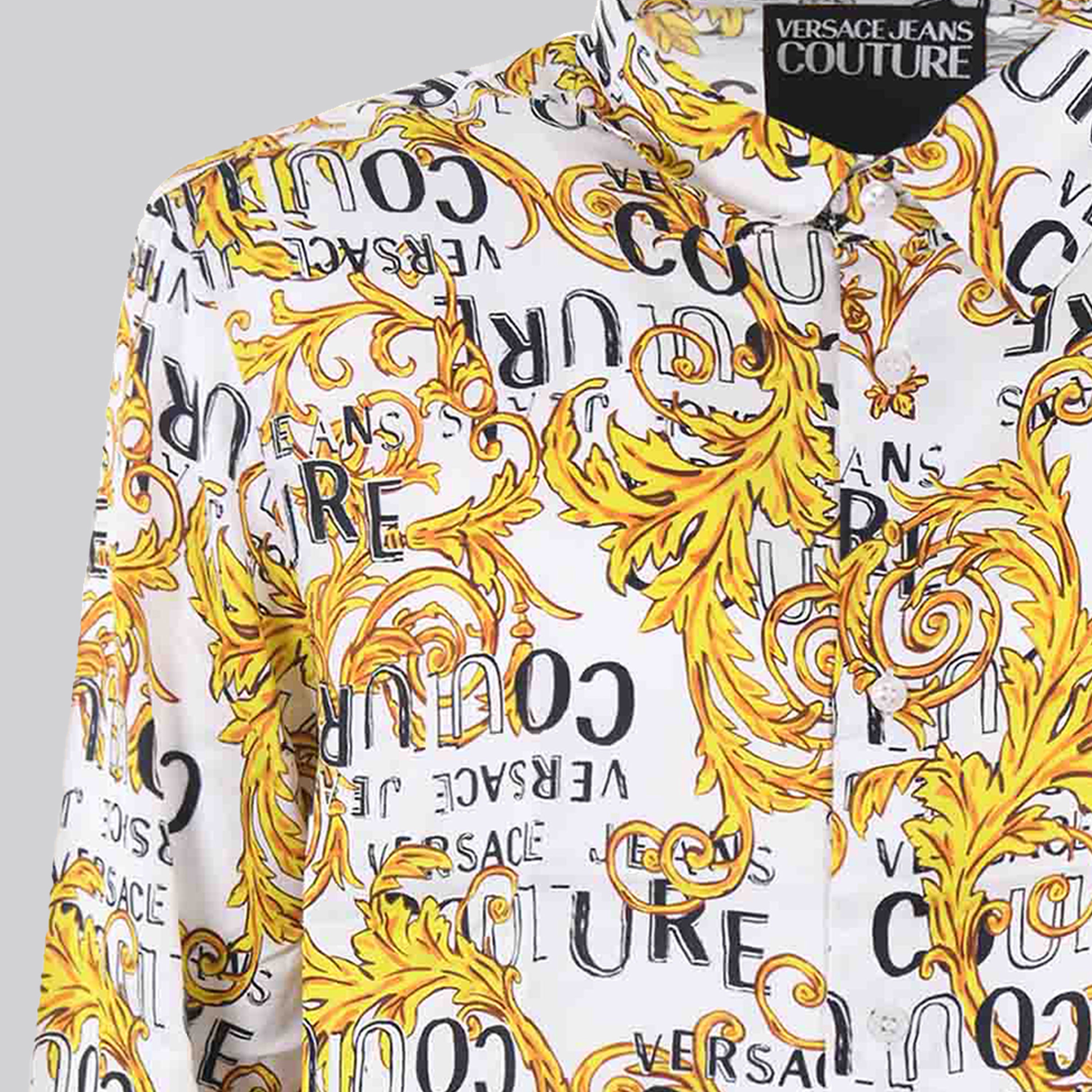 Camisa Blanca Versace Couture Baroque