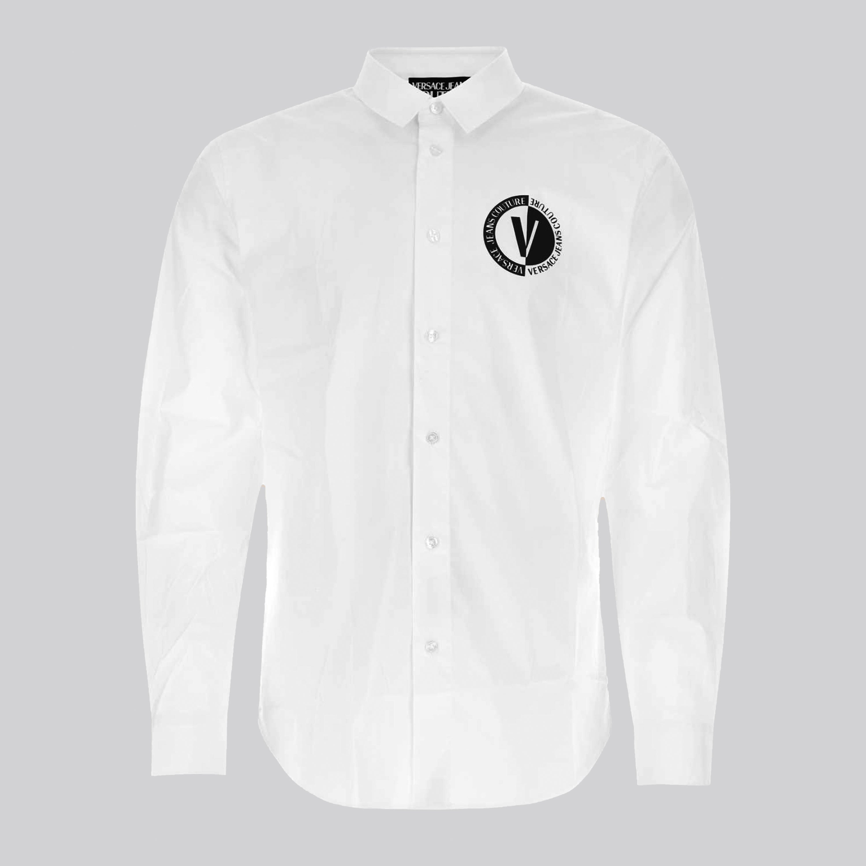 Camisa Blanca Versace Couture V Circle Logo