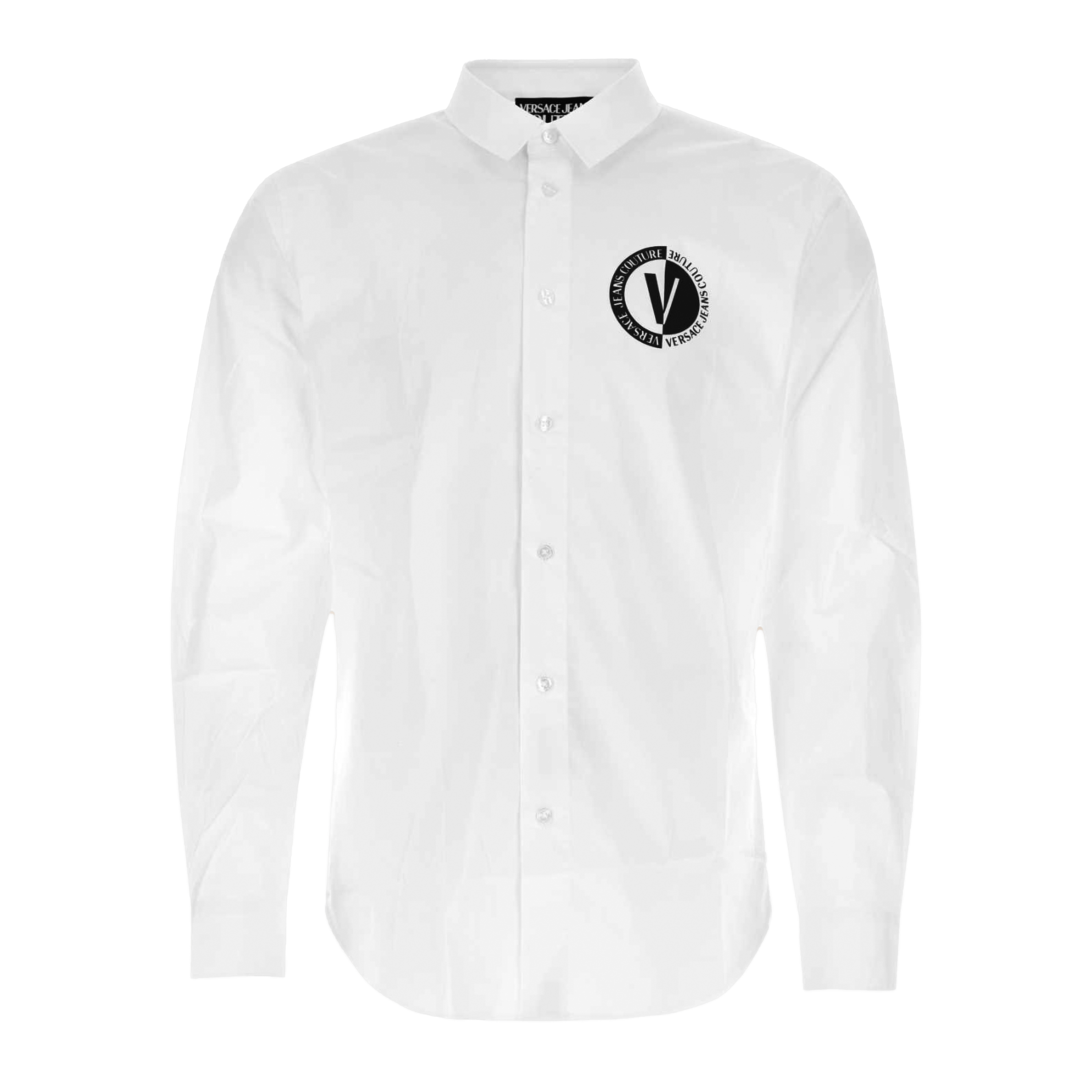 Camisa Blanca Versace Couture V Circle Logo