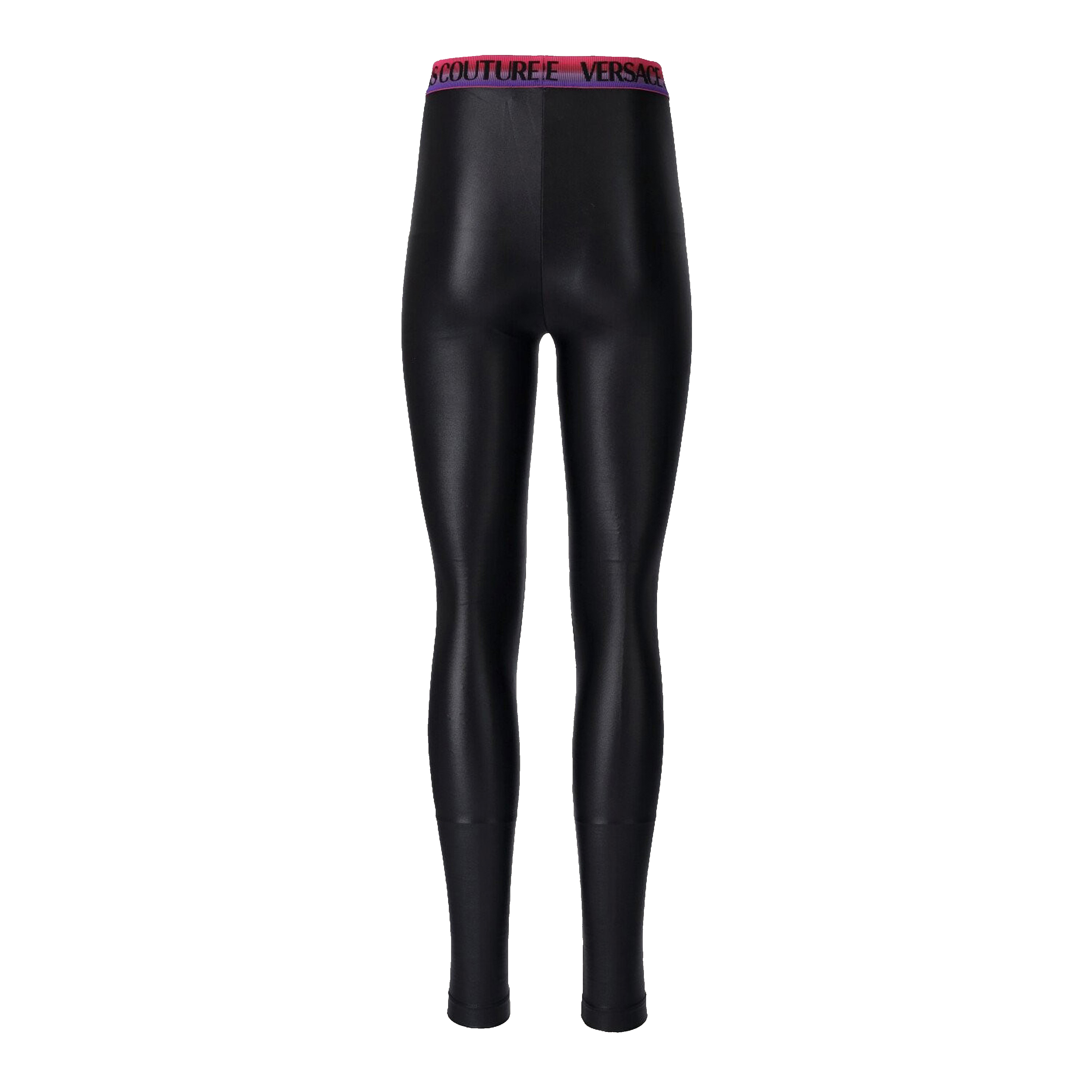 Legging Negro Versace Couture Shiny