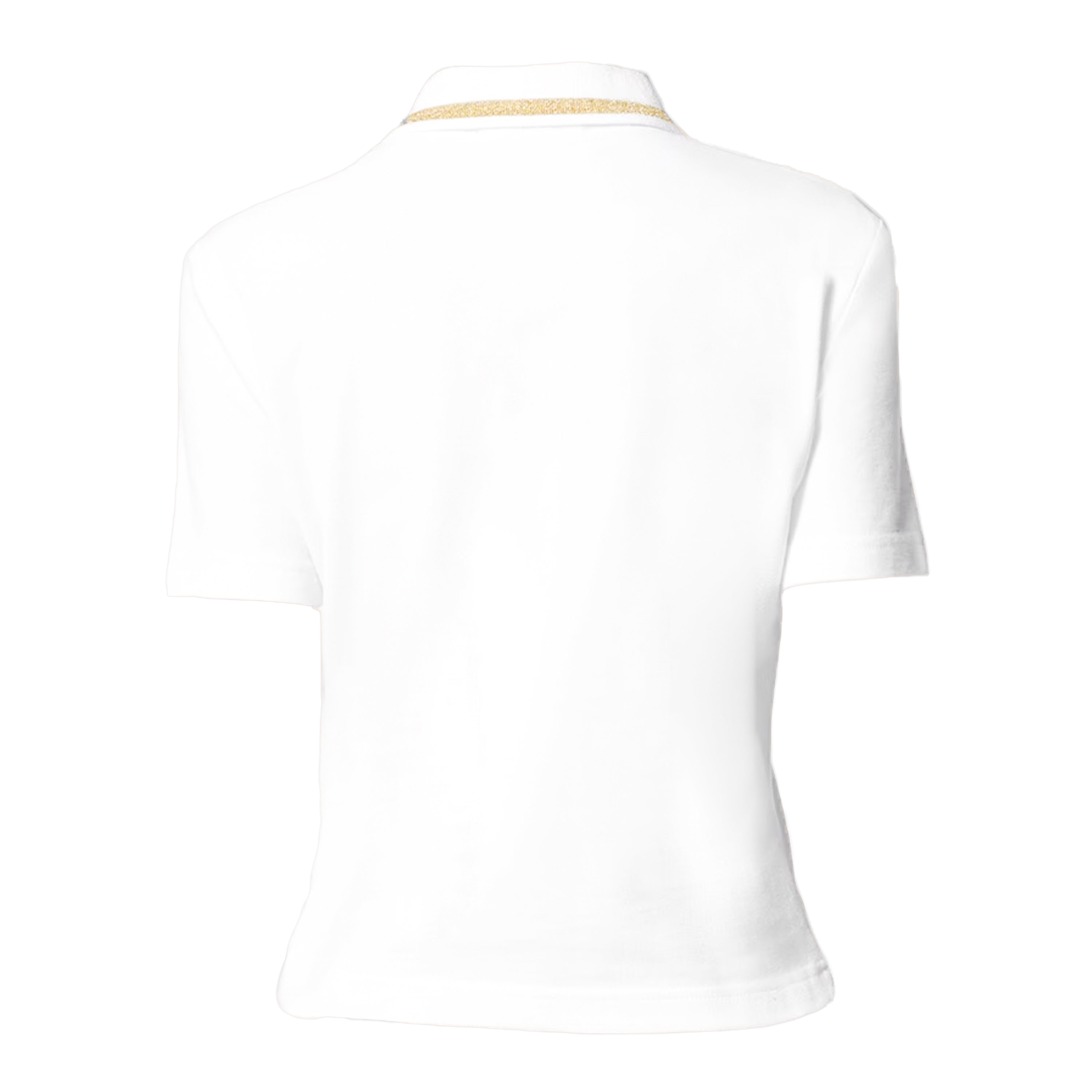 Camiseta Tipo Polo Blanca Versace Couture Cotton Piquet