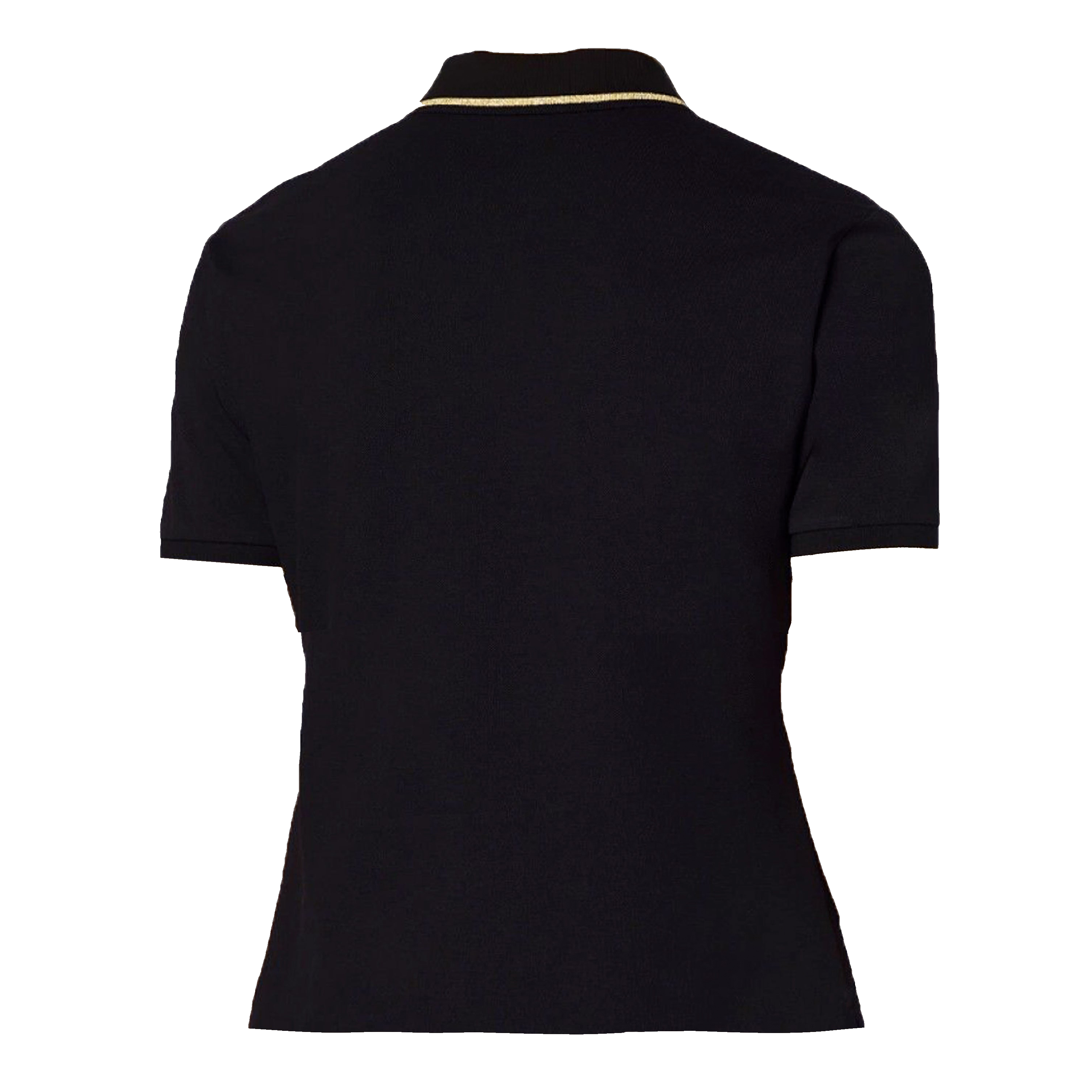 Camiseta Tipo Polo Negra Versace Couture Cotton Piquet