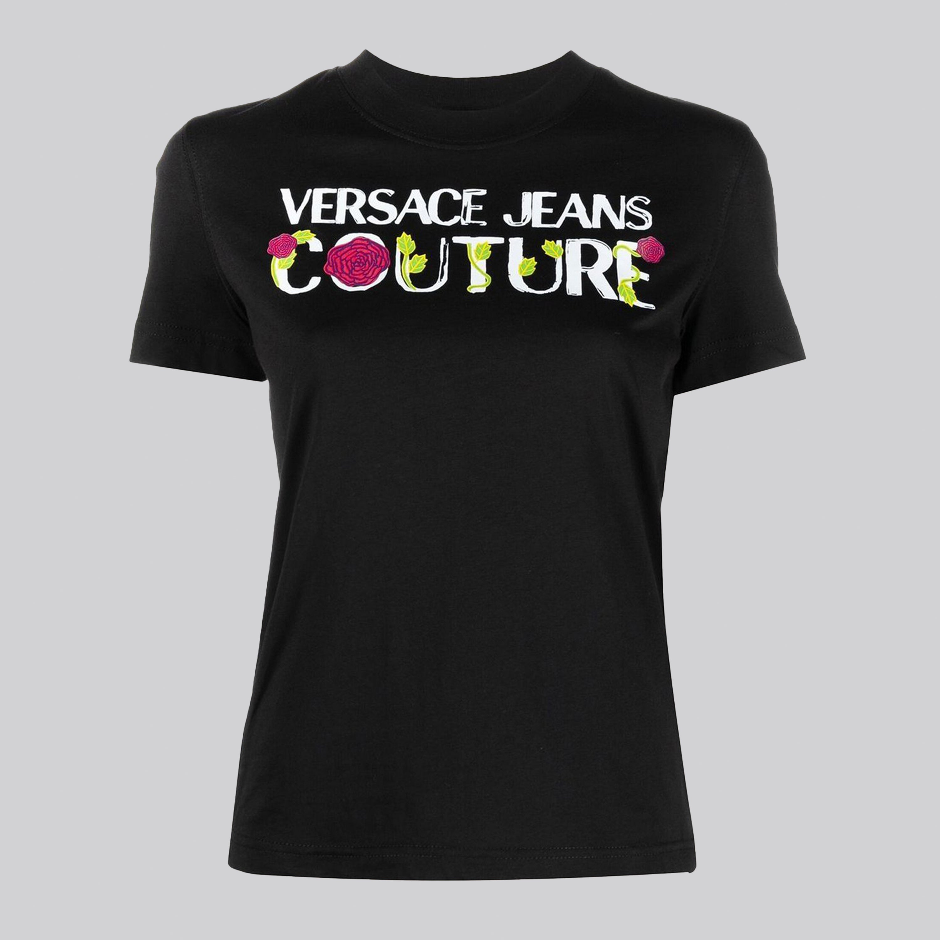 Camiseta Negra Versace Couture Organic