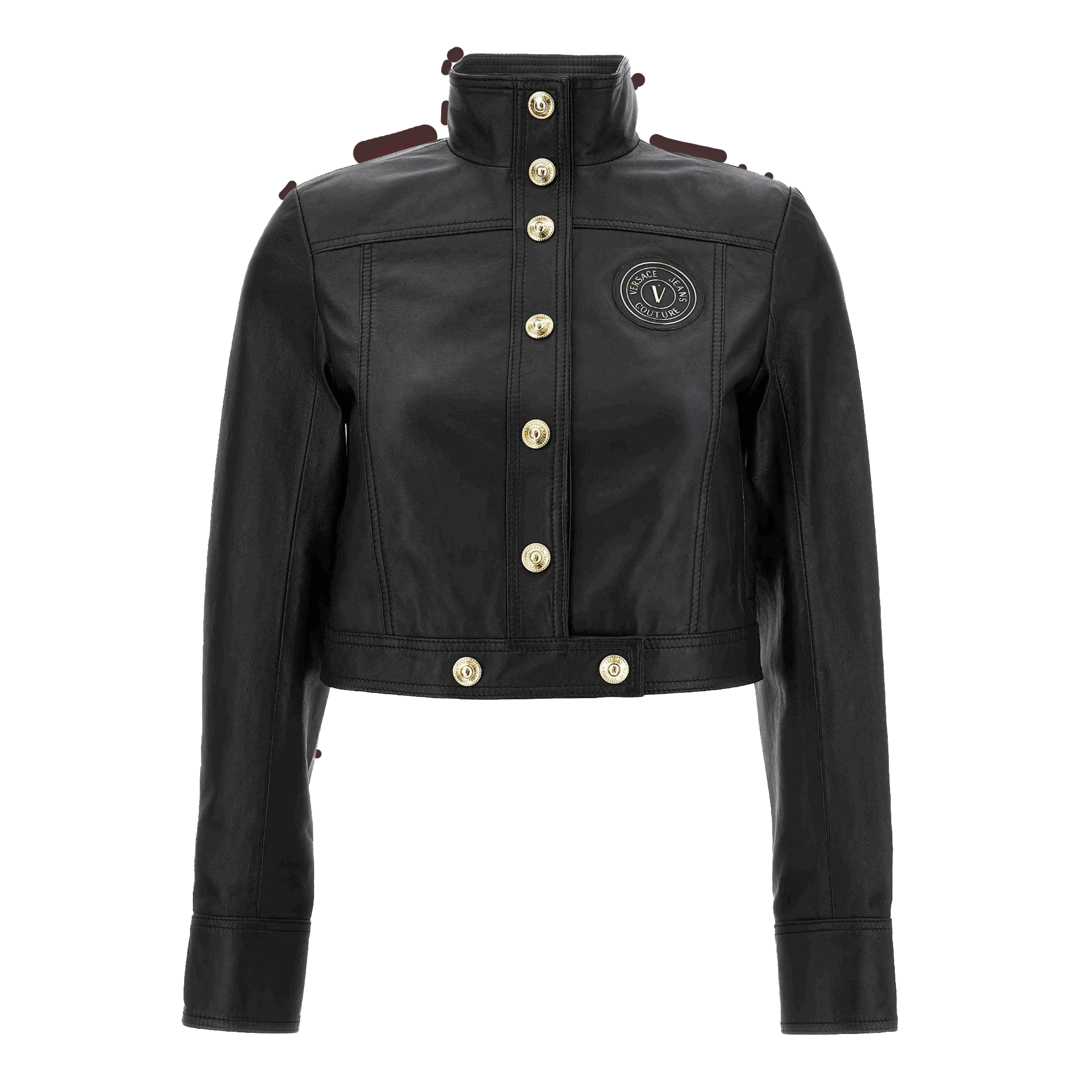 Chaqueta Negra Versace Couture Cuero