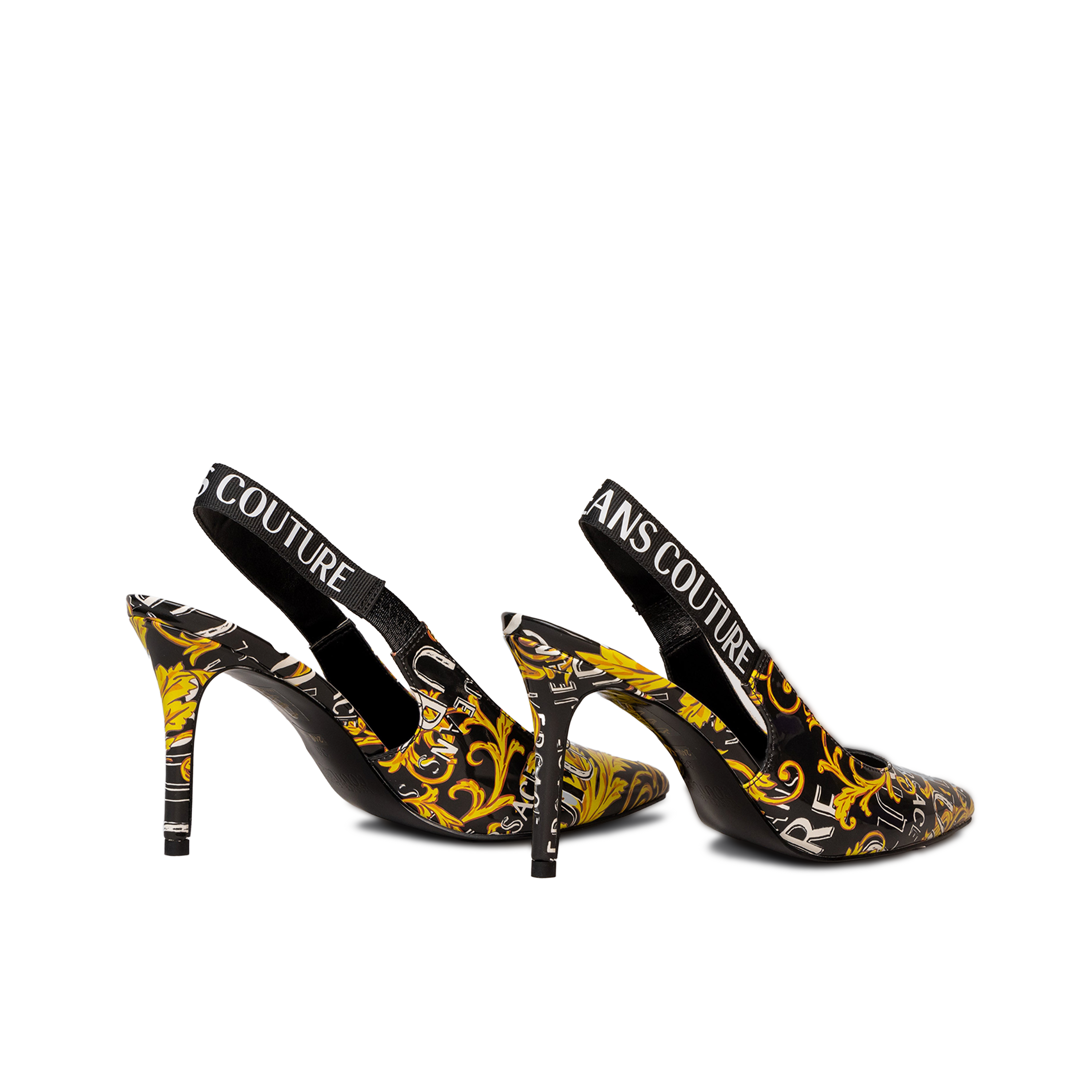 Tacones Negros Versace Couture Baroque