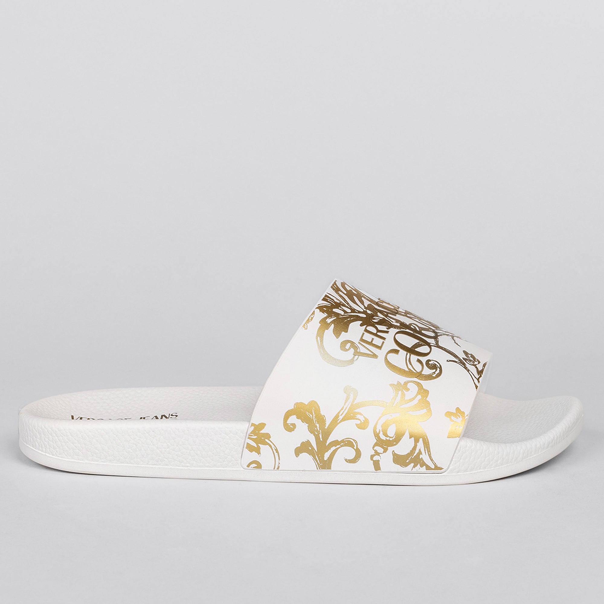 Sandalias Blancas Versace Couture Gummy Baroque