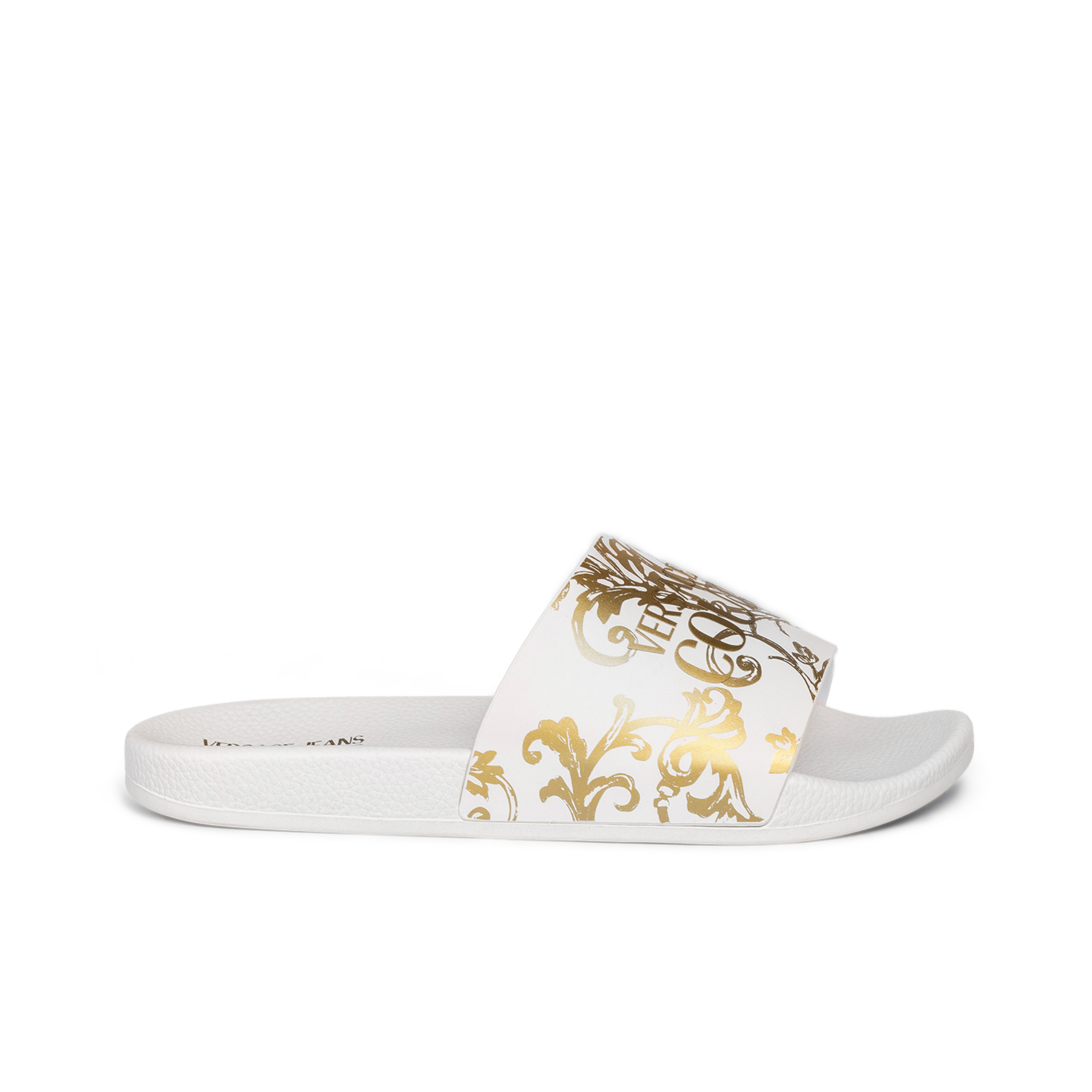 Sandalias Blancas Versace Couture Gummy Baroque
