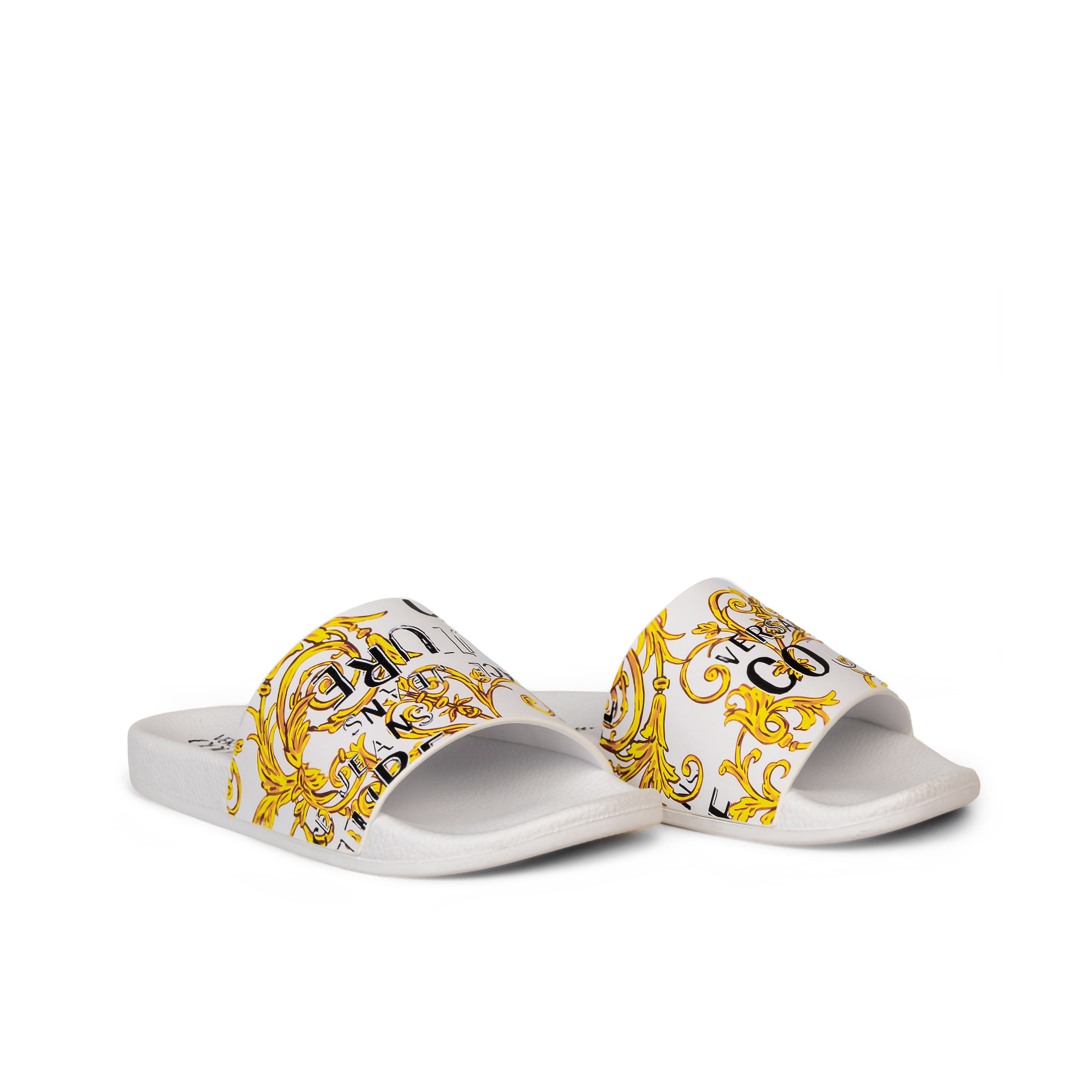 Sandalias Blancas Versace Couture Gummy Baroque