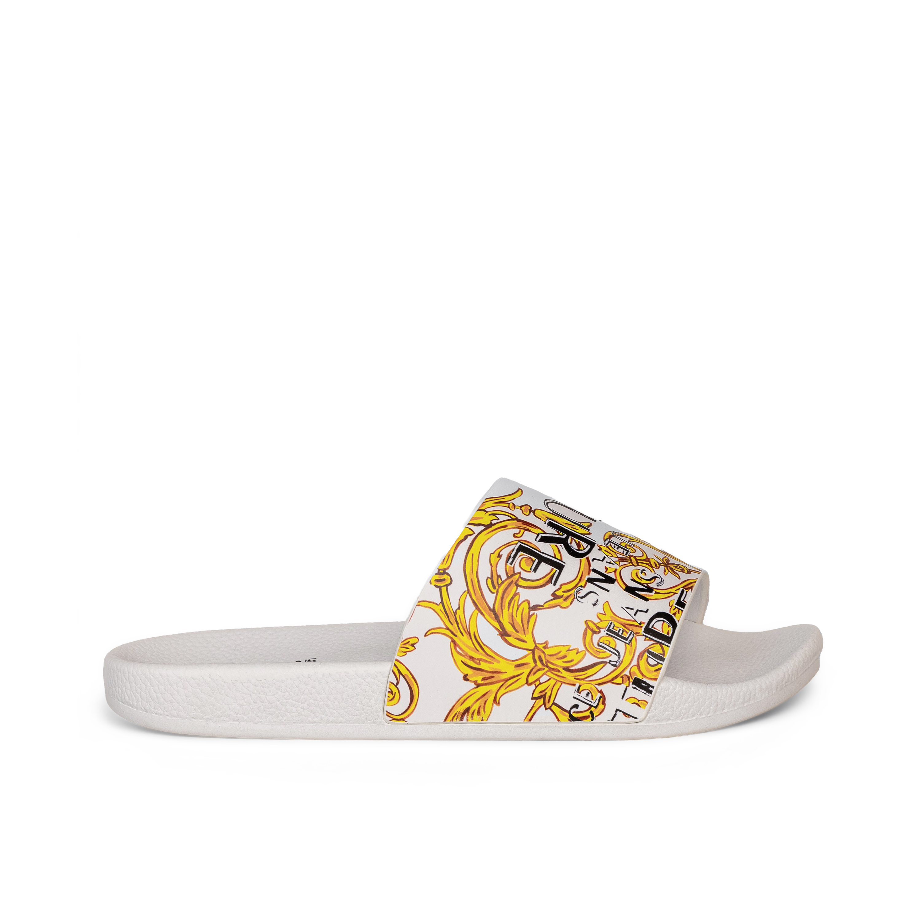 Sandalias Blancas Versace Couture Gummy Baroque