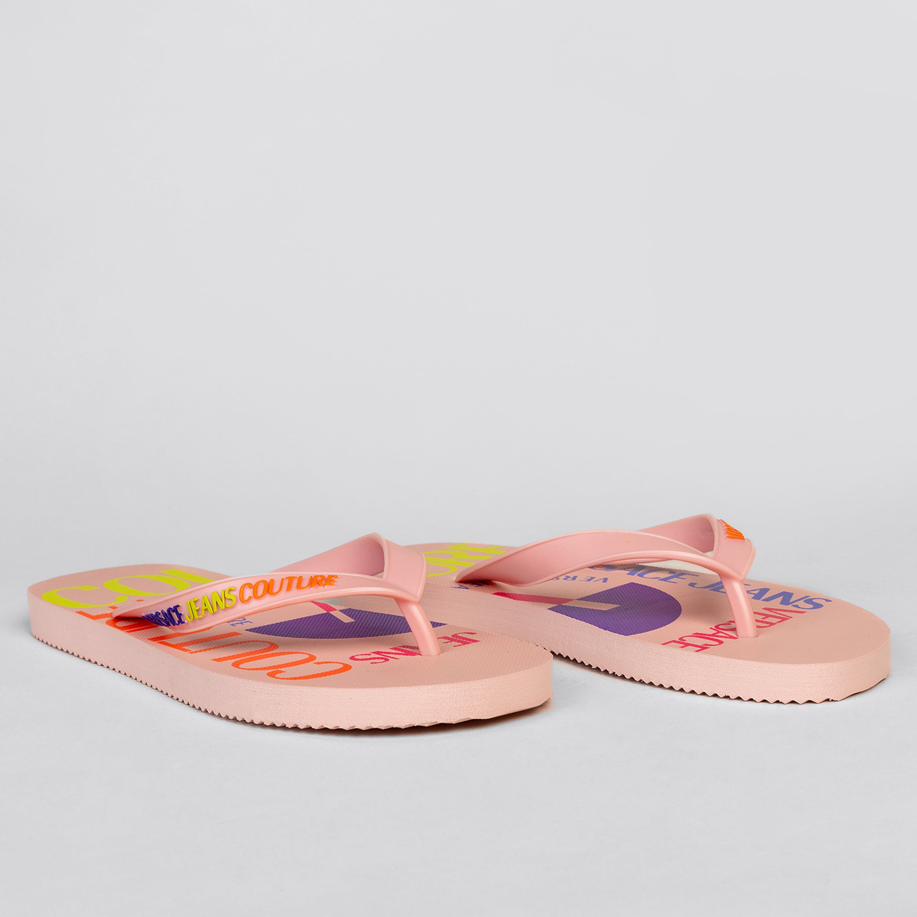 Sandalias Rosadas Versace Couture PVC