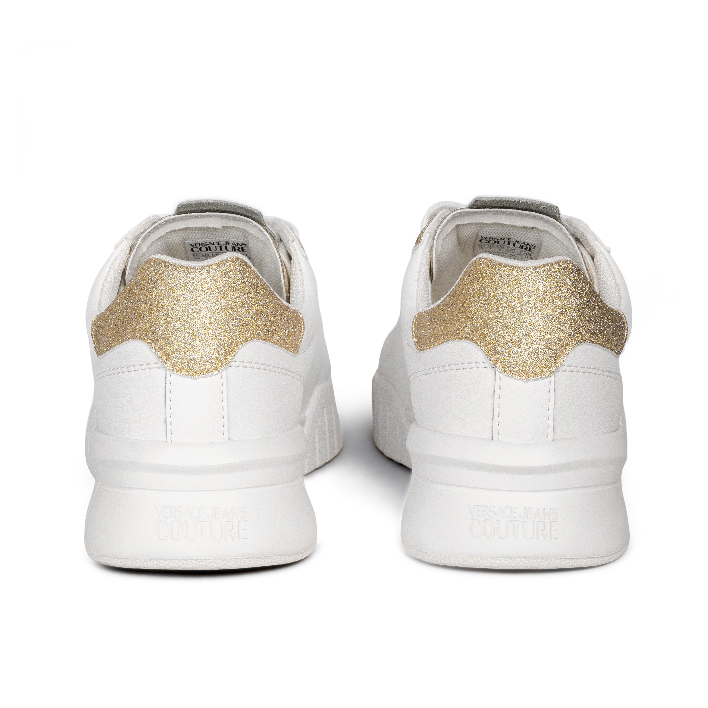 Sneakers Blanco Versace Couture Glitter