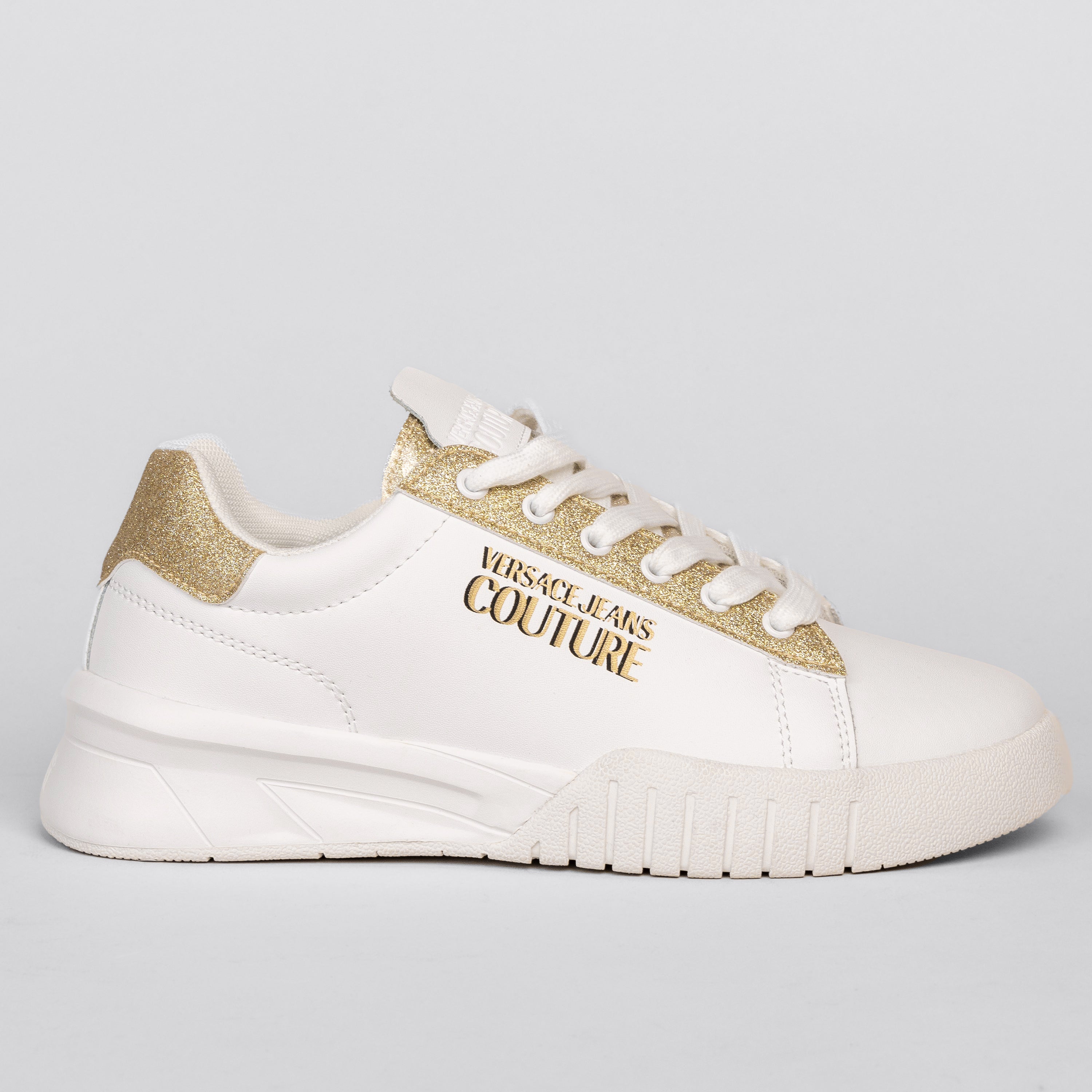 Sneakers Blanco Versace Couture Glitter
