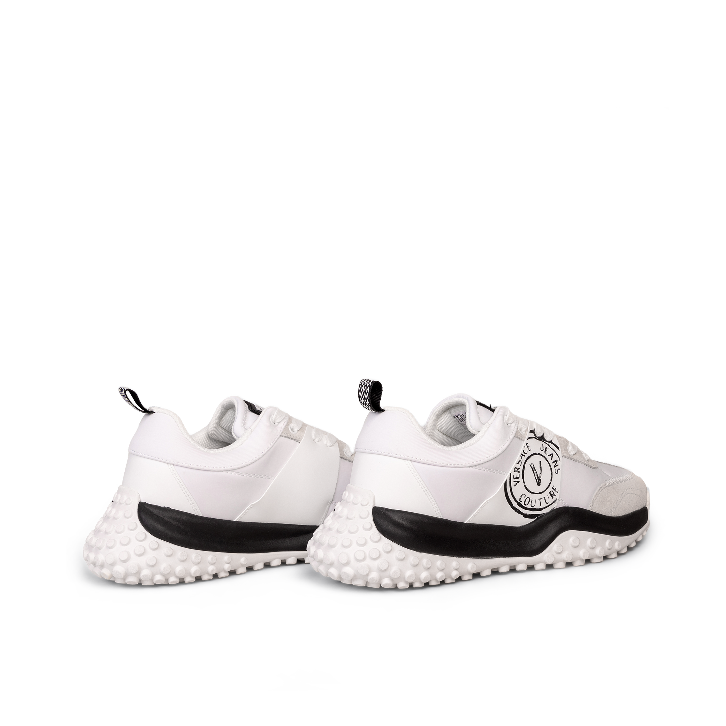 Sneakers Blanco Versace Couture V Circle Logo
