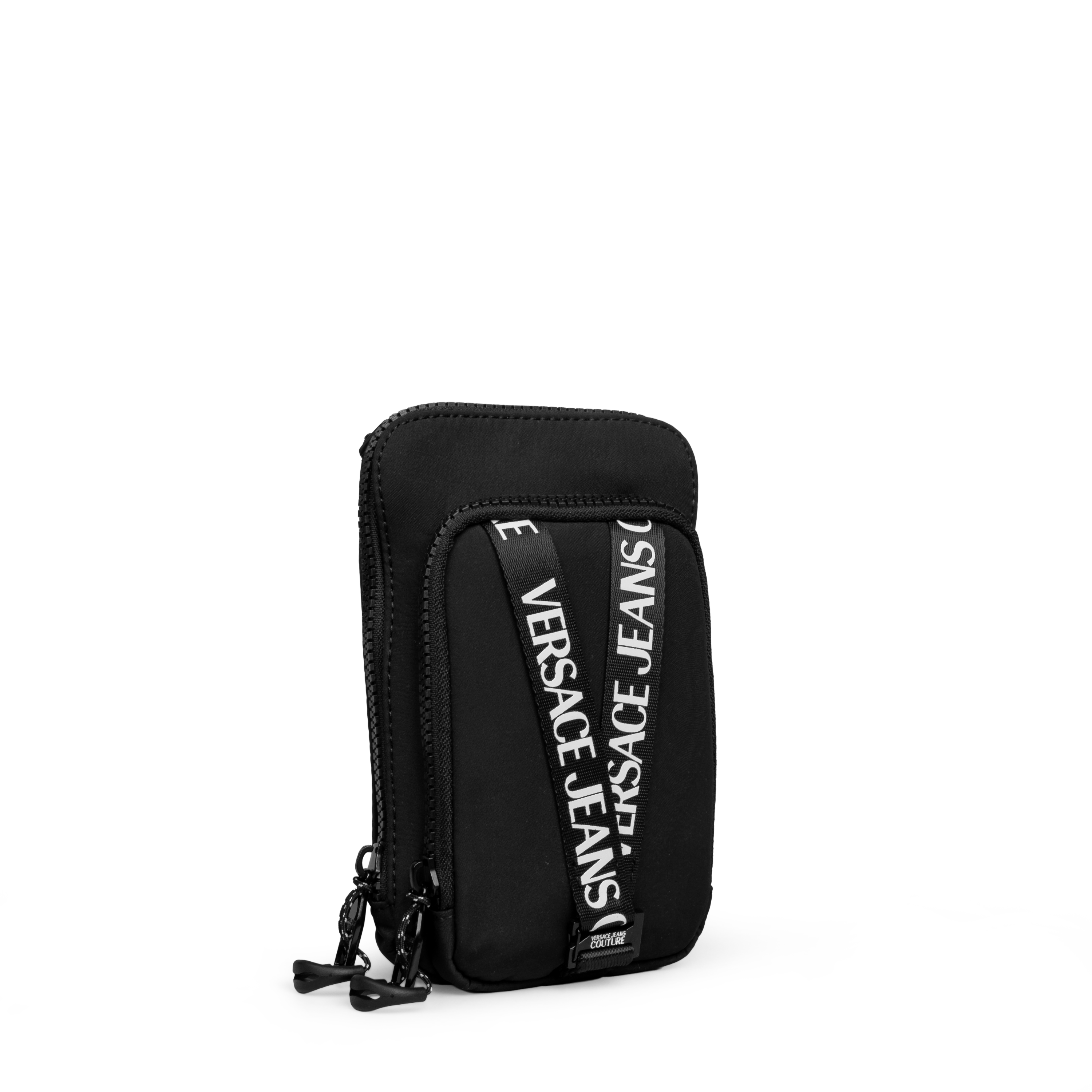 Bolso Negro Versace Couture Band Logo