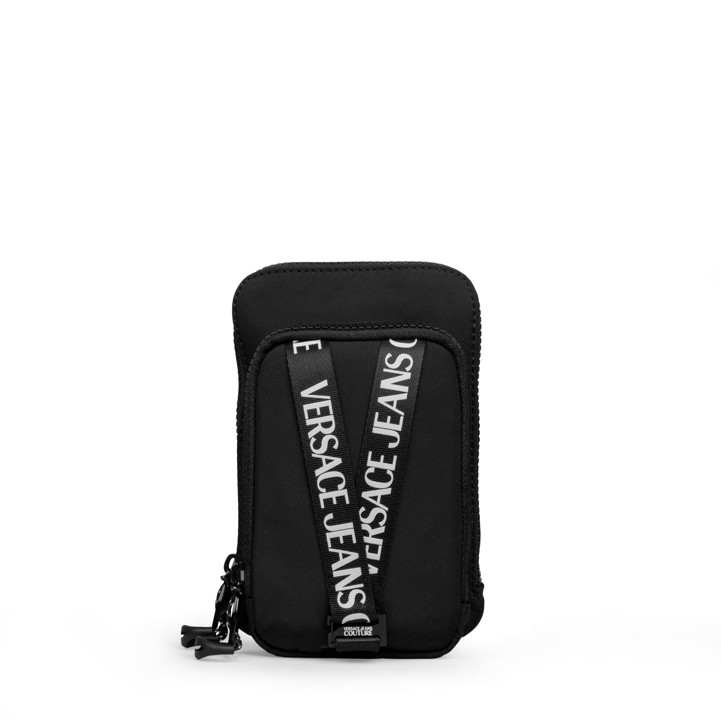 Bolso Negro Versace Couture Band Logo