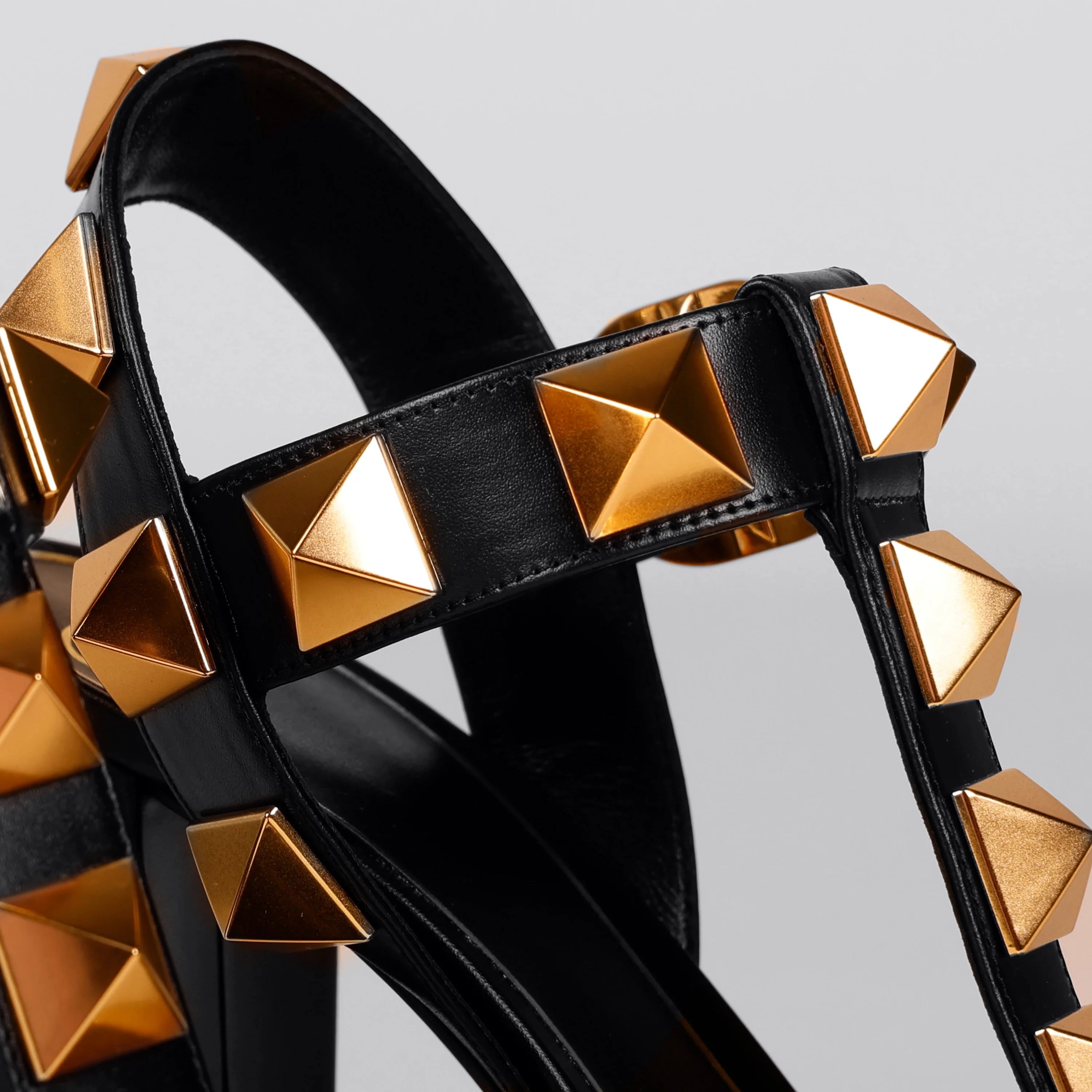 Tacones Negros Valentino Macrorockstud 100 mm