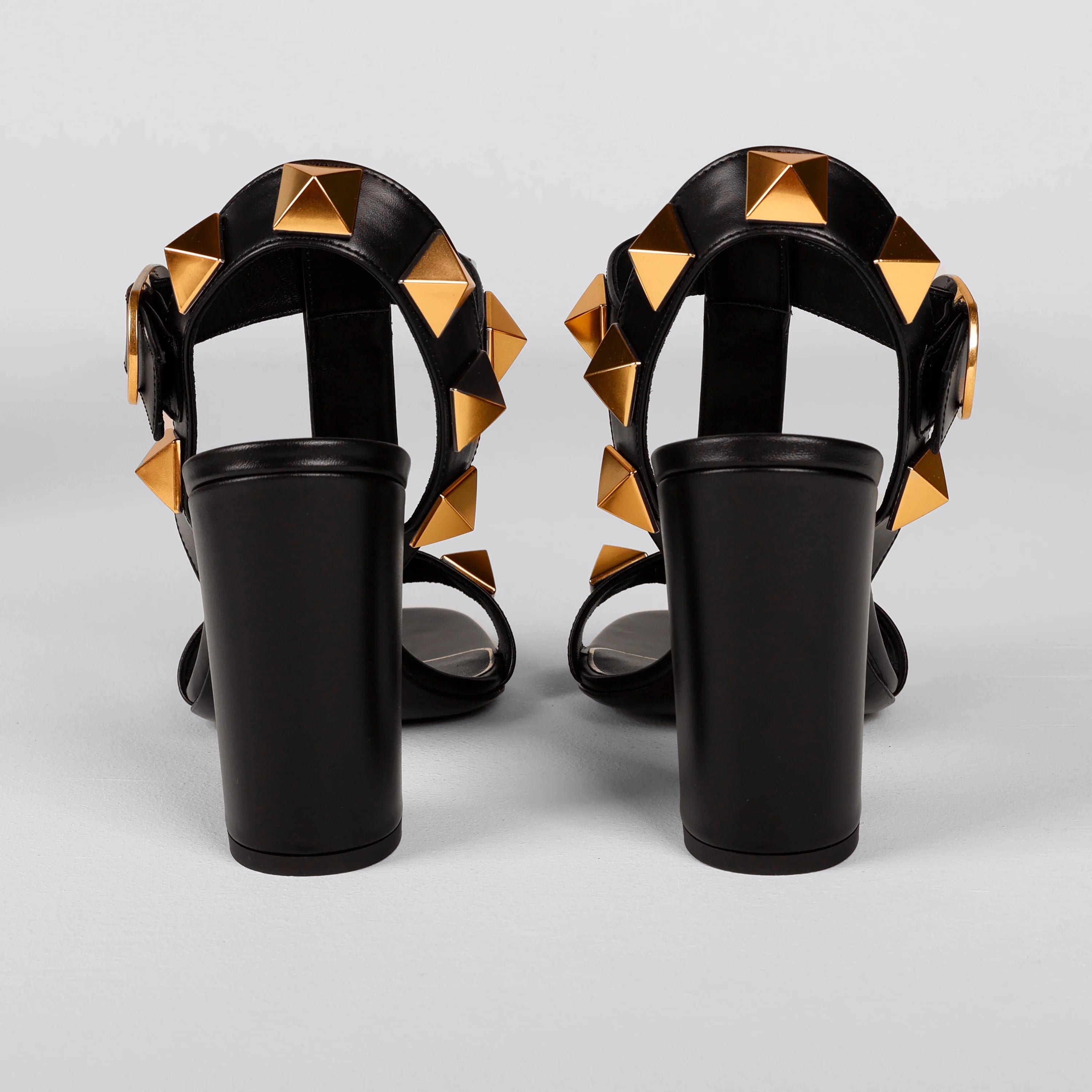 Tacones Negros Valentino Macrorockstud 100 mm