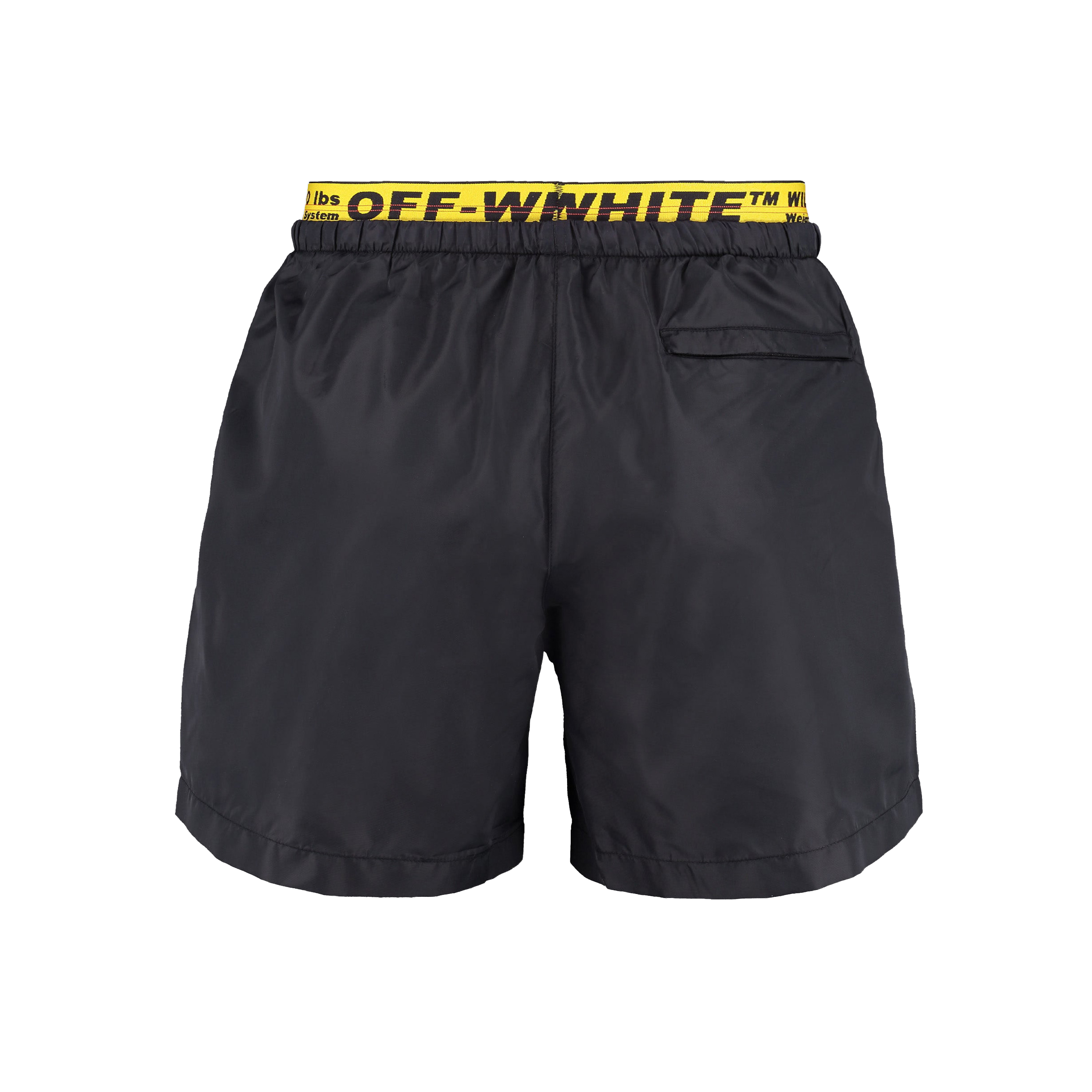 Pantaloneta De Baño Negro/Amarilla