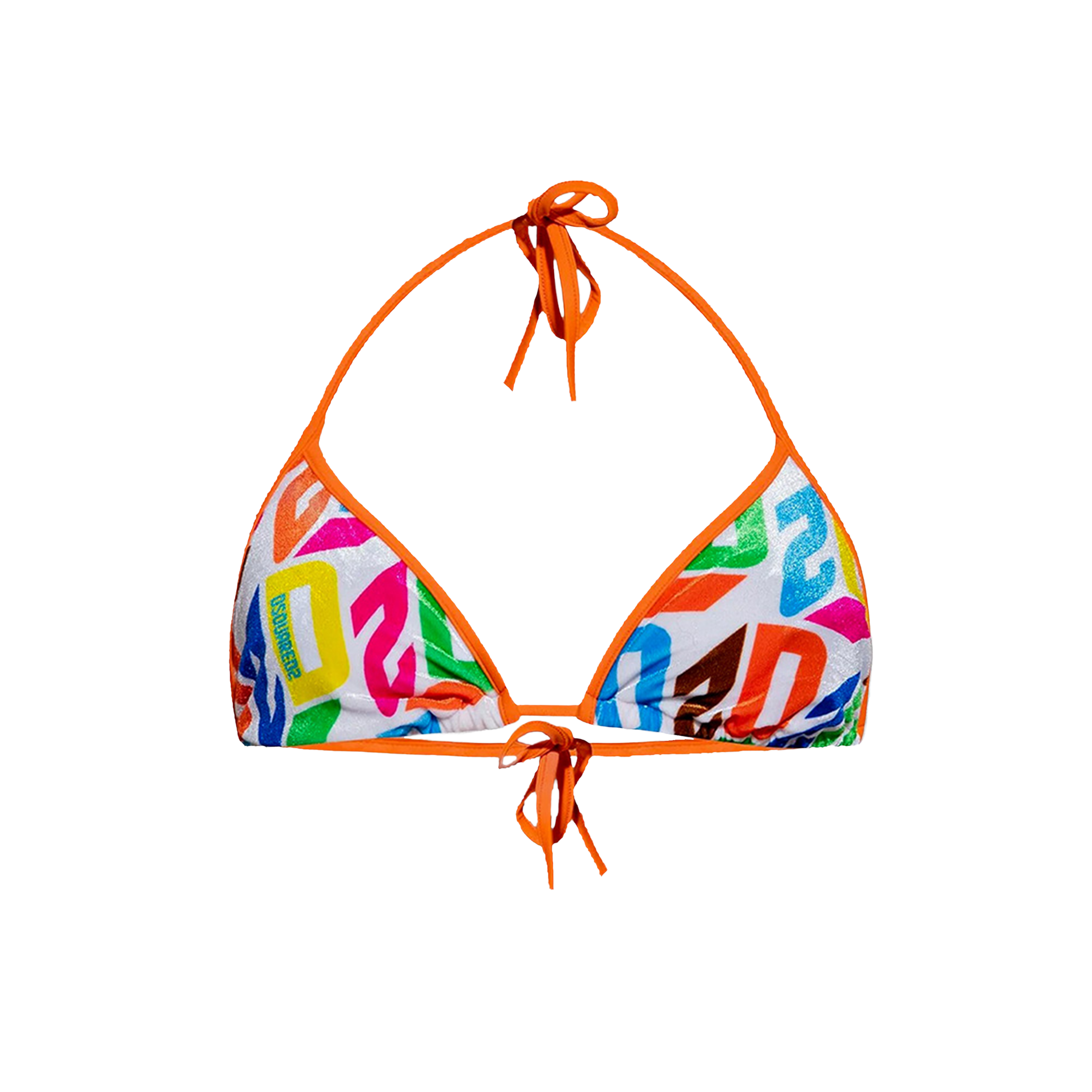 Bikini Multicolor Dsquared2 Top Multilogo