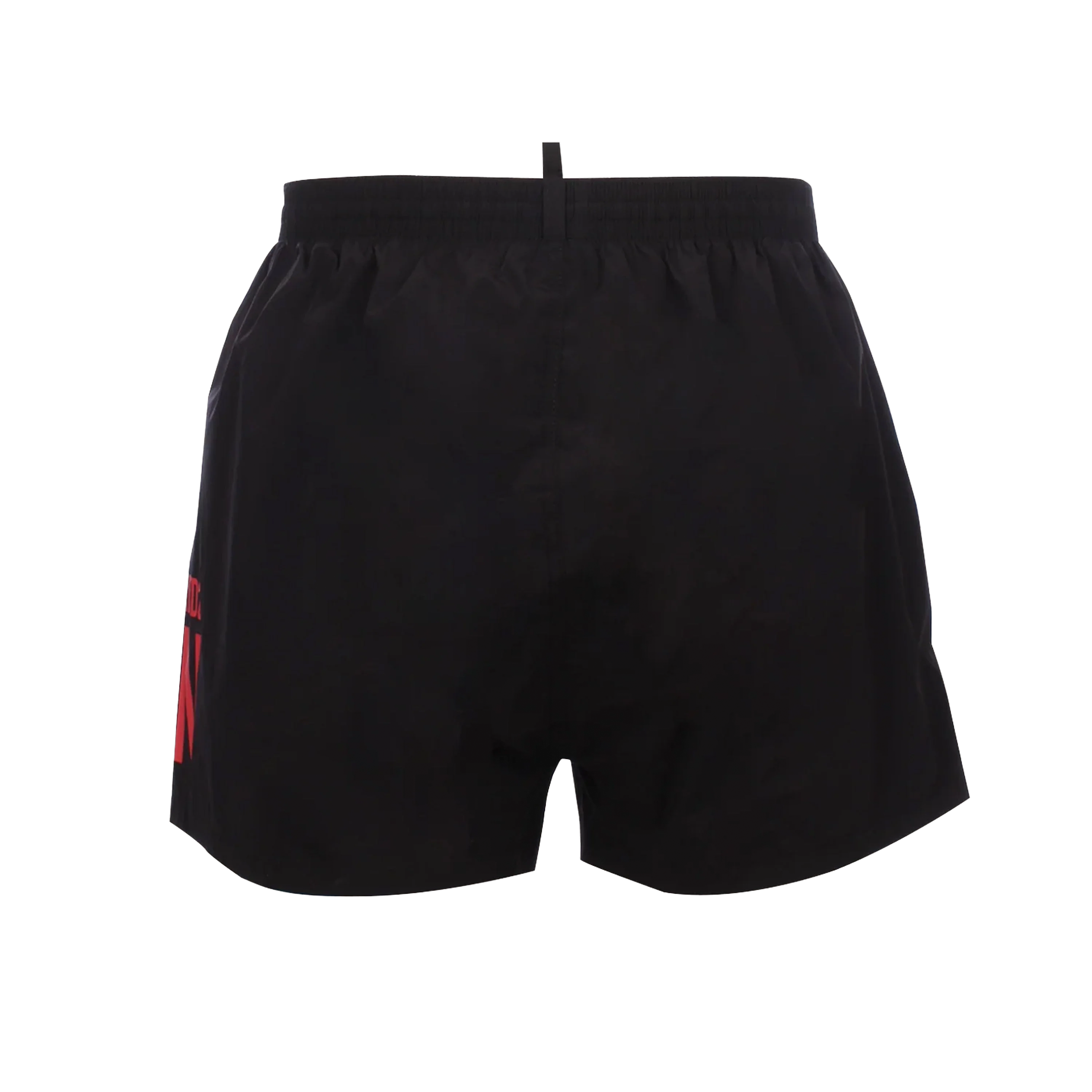 Pantaloneta Negra Dsquared2 Rojo Icon