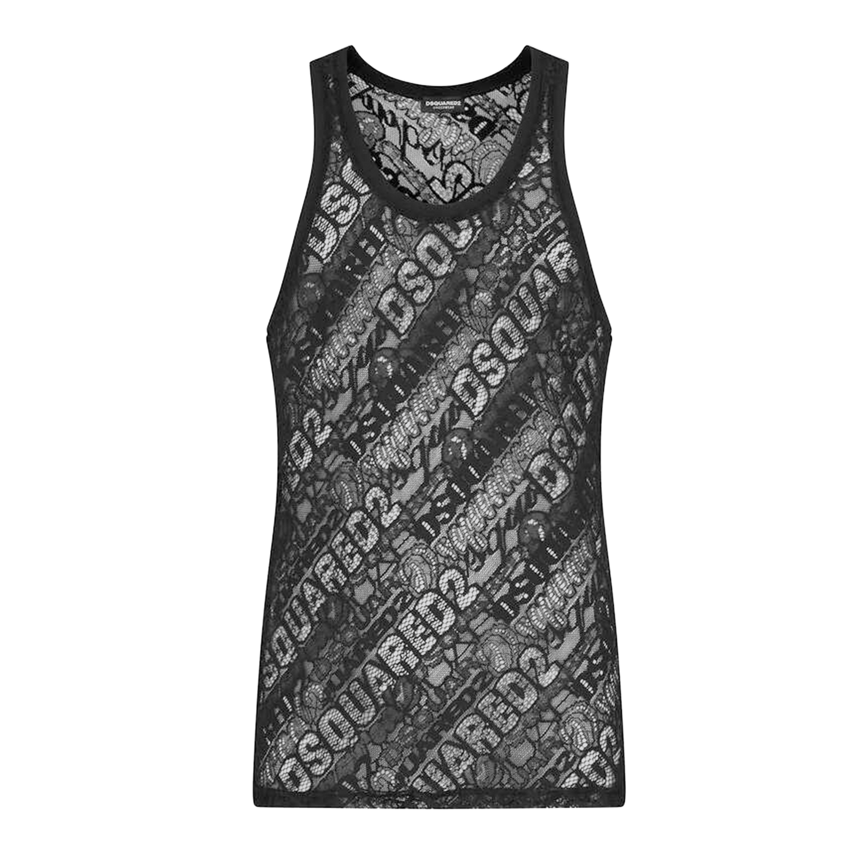 Top Negro Dsquared2 Monogram