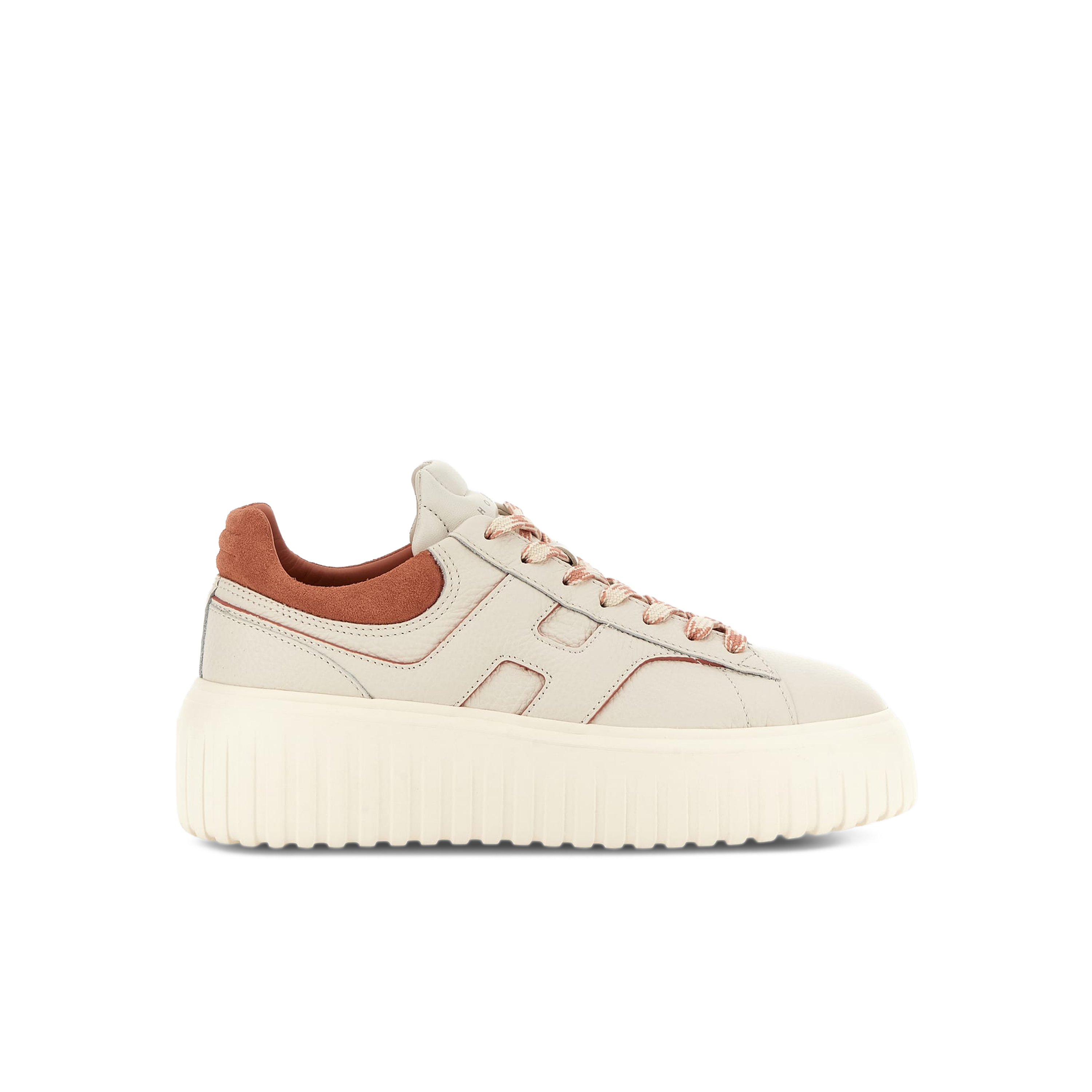 Sneakers Beige Hogan H Stripes Allacciato