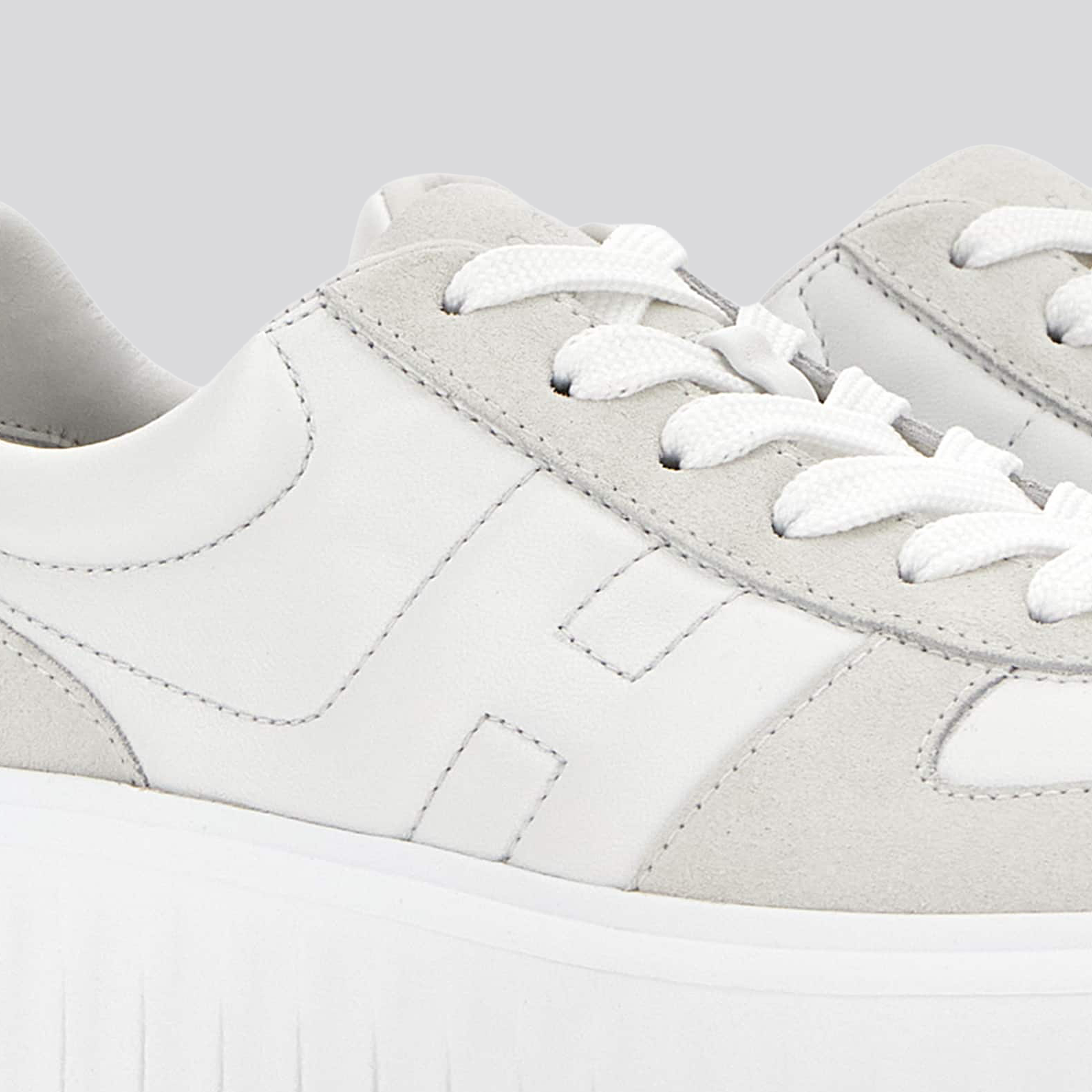 Sneakers Blancos Hogan H Stripes Allacciato